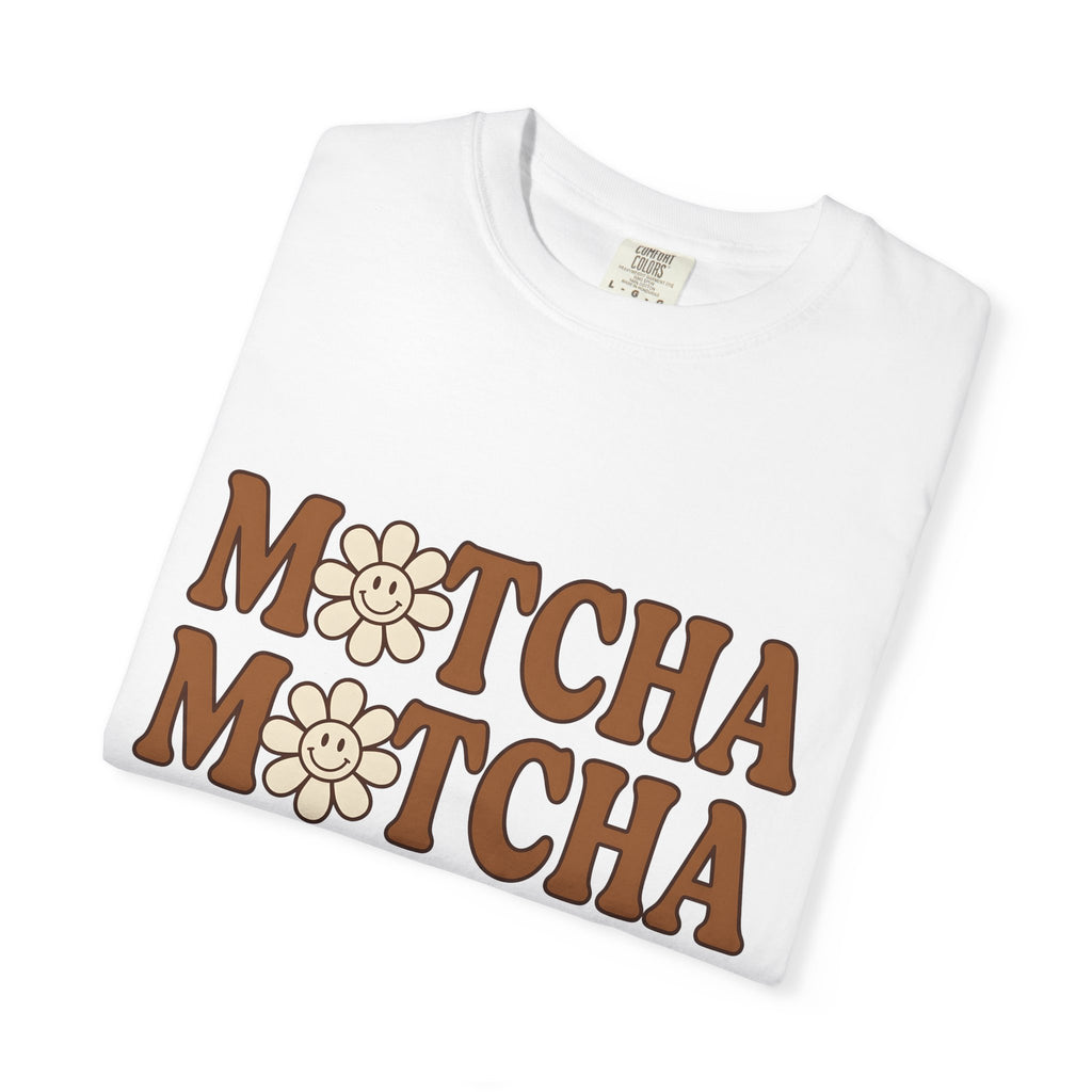 Cheerful Blossom Shirt Coffee Chibi Gift Women Hand Drawn Tee Blossom T-Shirt Coffee Fan Doodle Tshirt Kawaii Graphic Line Art Flower Daisy
