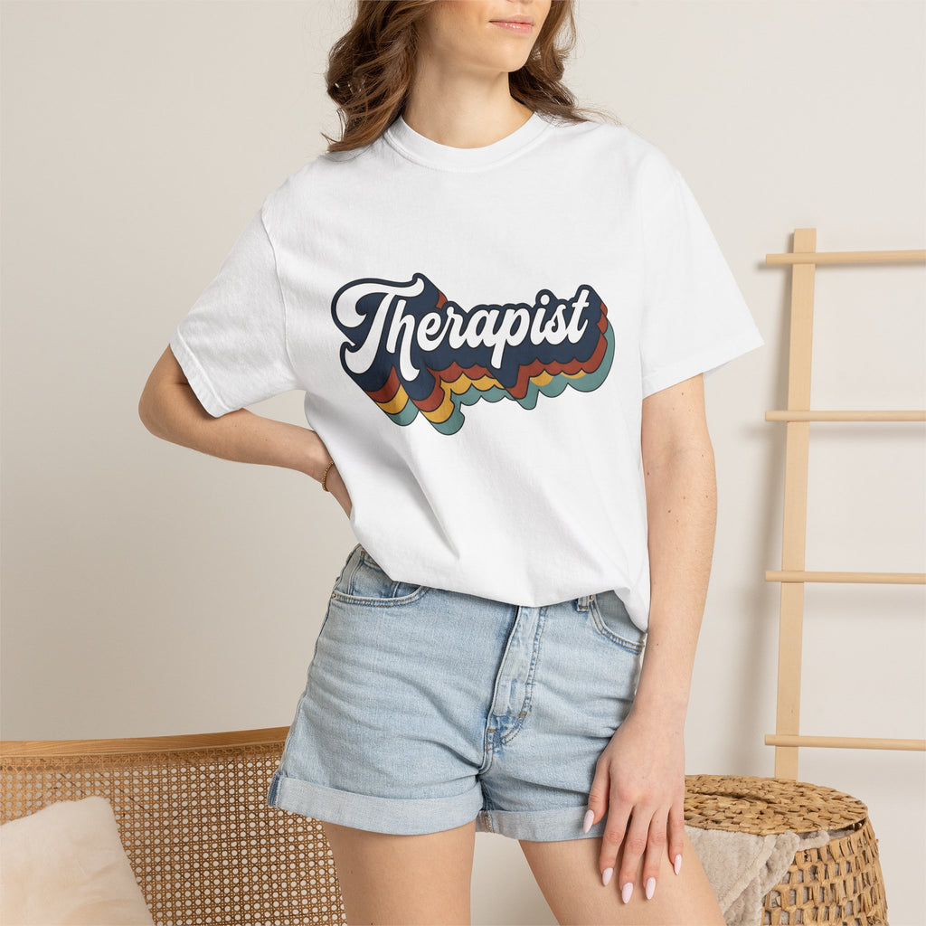 Counselor Message Shirt Therapist Wellness Gift Women Vintage Tee Therapy T-Shirt Counselor Fan Retro Tshirt Health Graphic Hand Drawn