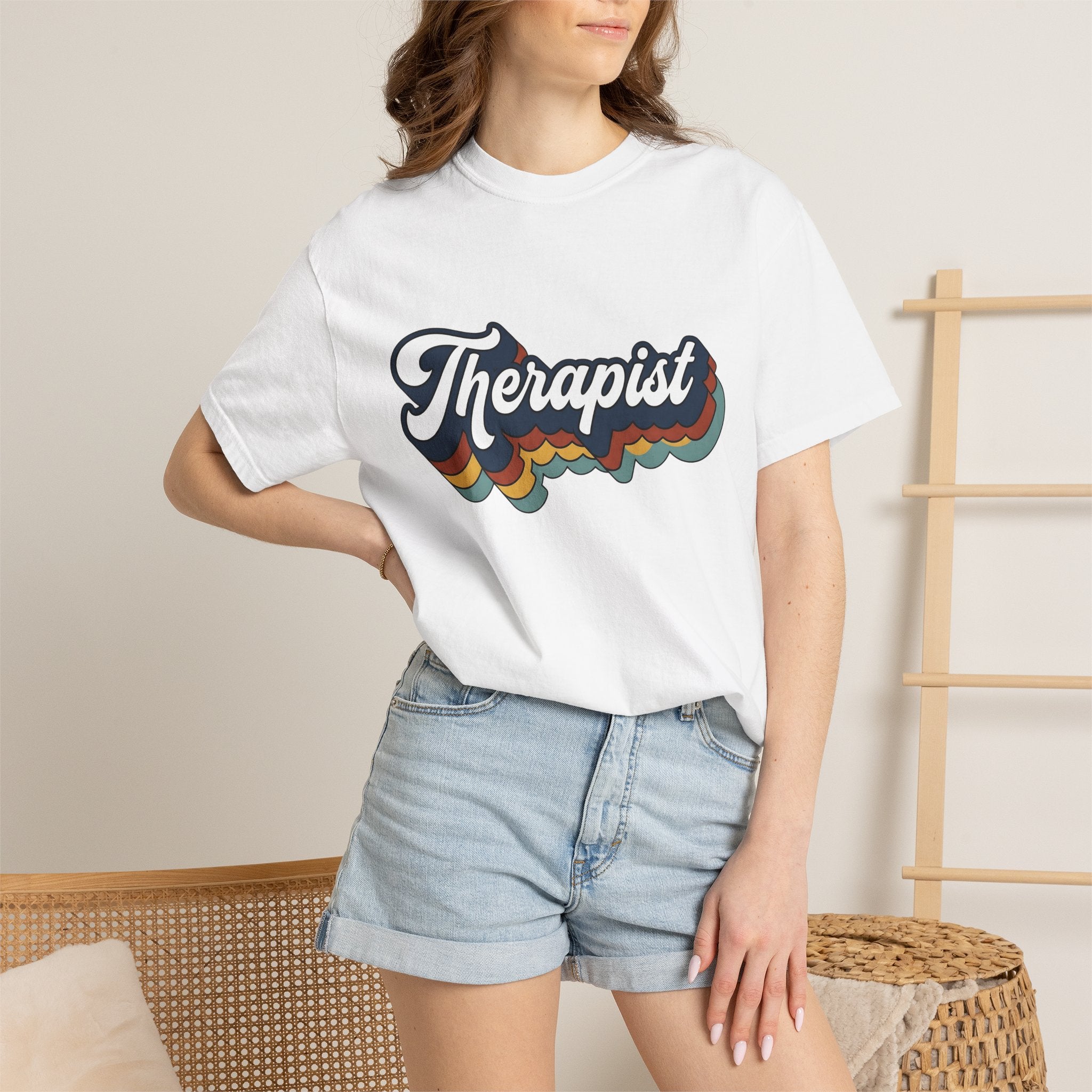 Counselor Message Shirt Therapist Wellness Gift Women Vintage Tee Therapy T-Shirt Counselor Fan Retro Tshirt Health Graphic Hand Drawn