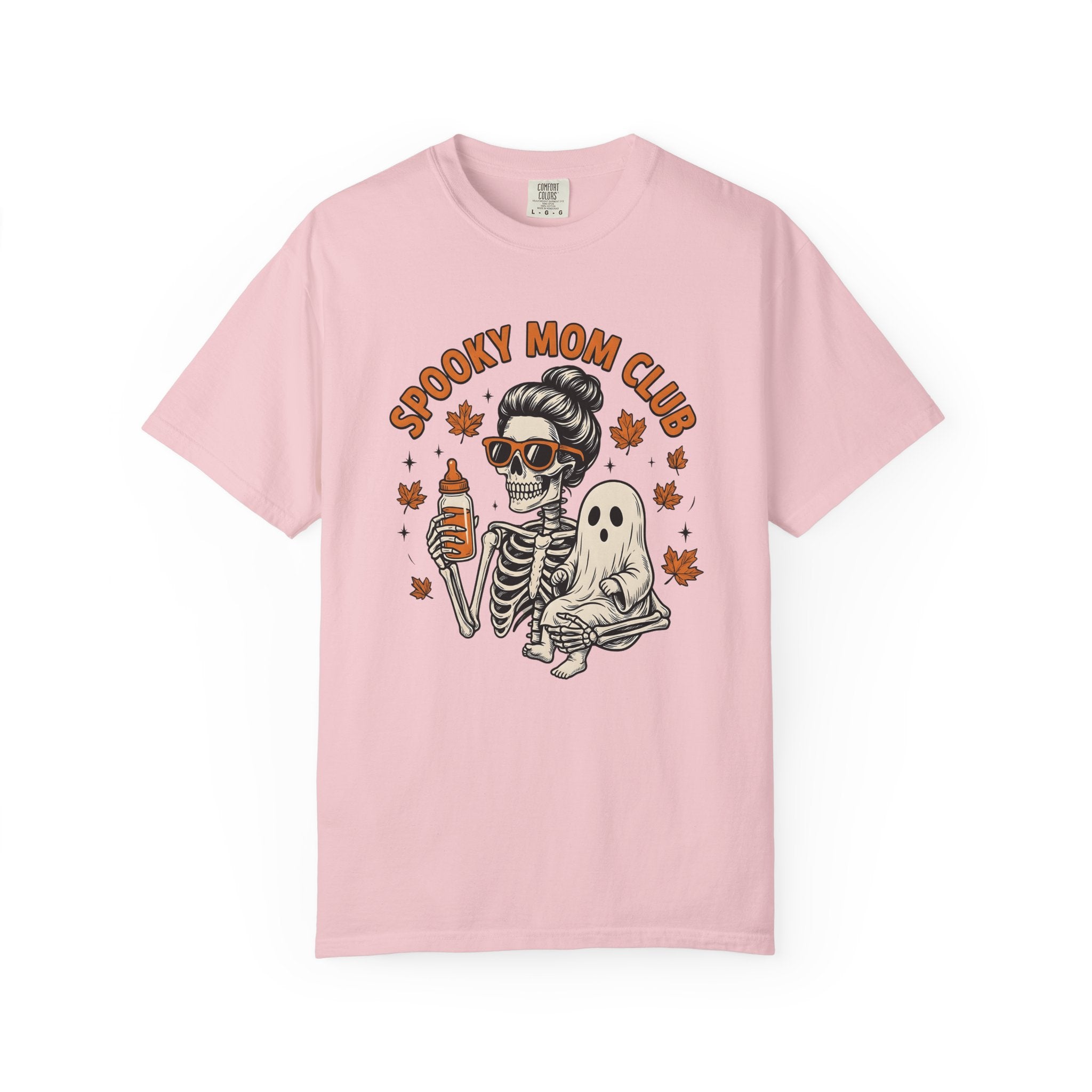 Bone Mom Spirit Baby Shirt Halloween Motherhood Gift Women Doodle Tee Spirit Baby T-Shirt Horror Fan Spooky Tshirt Motherhood Graphic