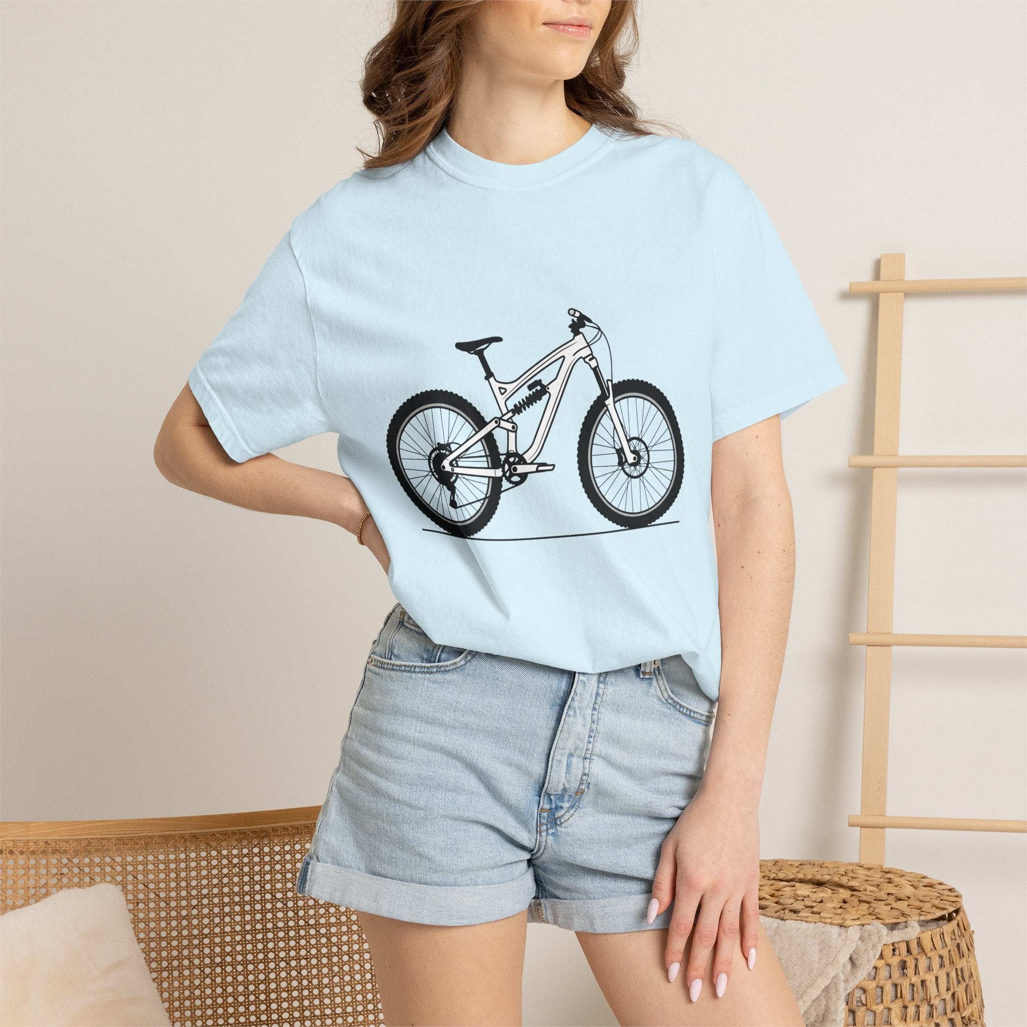 Mtb Shirt Sports Outdoors Gift Women Modern Tee Mountain Bike T-Shirt Athlete Enthusiast Contemporary Tshirt Nature Graphic Old School Pivot