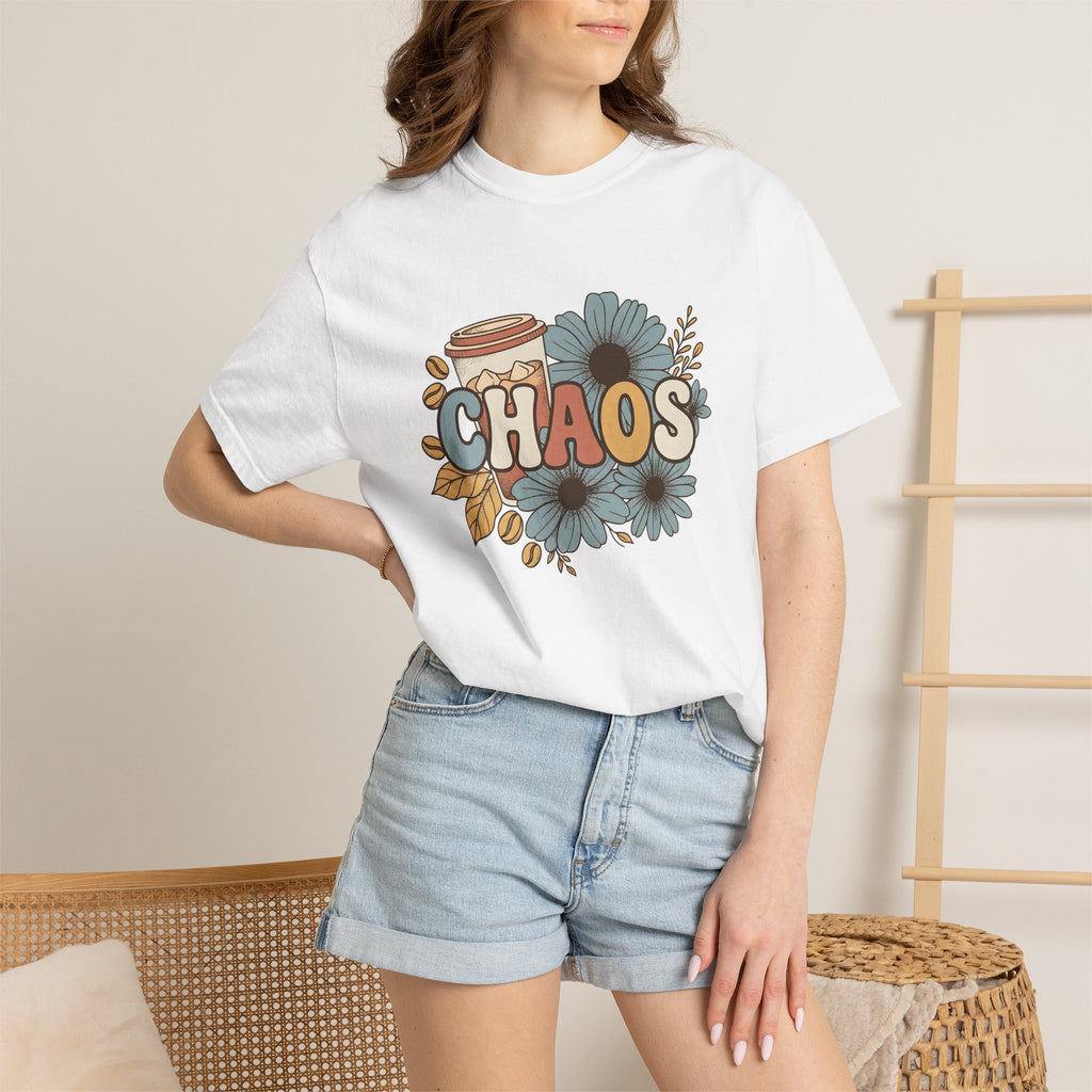 Coffee Cup Floral Shirt Mom Coffee Gift Women Boho Tee Mug T-Shirt Mother Fan Coffee Mug Graphic Retro Daisies Tshirt