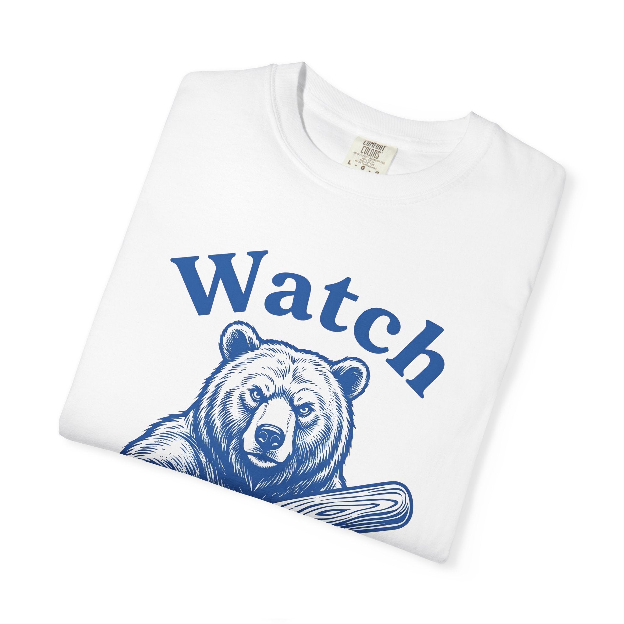 Bear Baseball Bat Shirt Sports Baseball Gift Women Vintage Tee Baseball Bat T-Shirt Athlete Fan Retro Tshirt Softball Graphic Hand Drawn