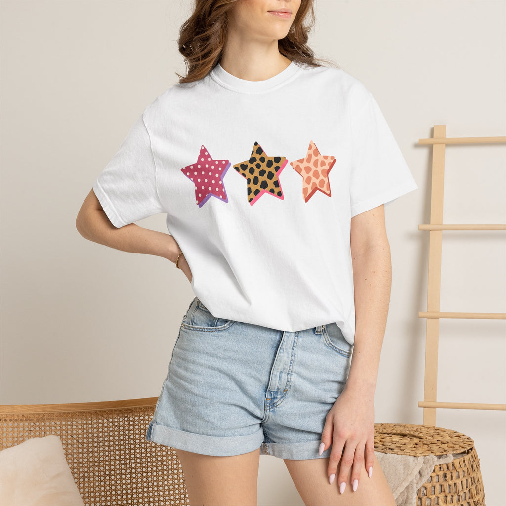 Jaguar Star Motif Shirt Animal Print Wear Gift Women Free Spirit Tee Panther T-Shirt Animal Print Fan Bohemian Tshirt Clothing Graphic