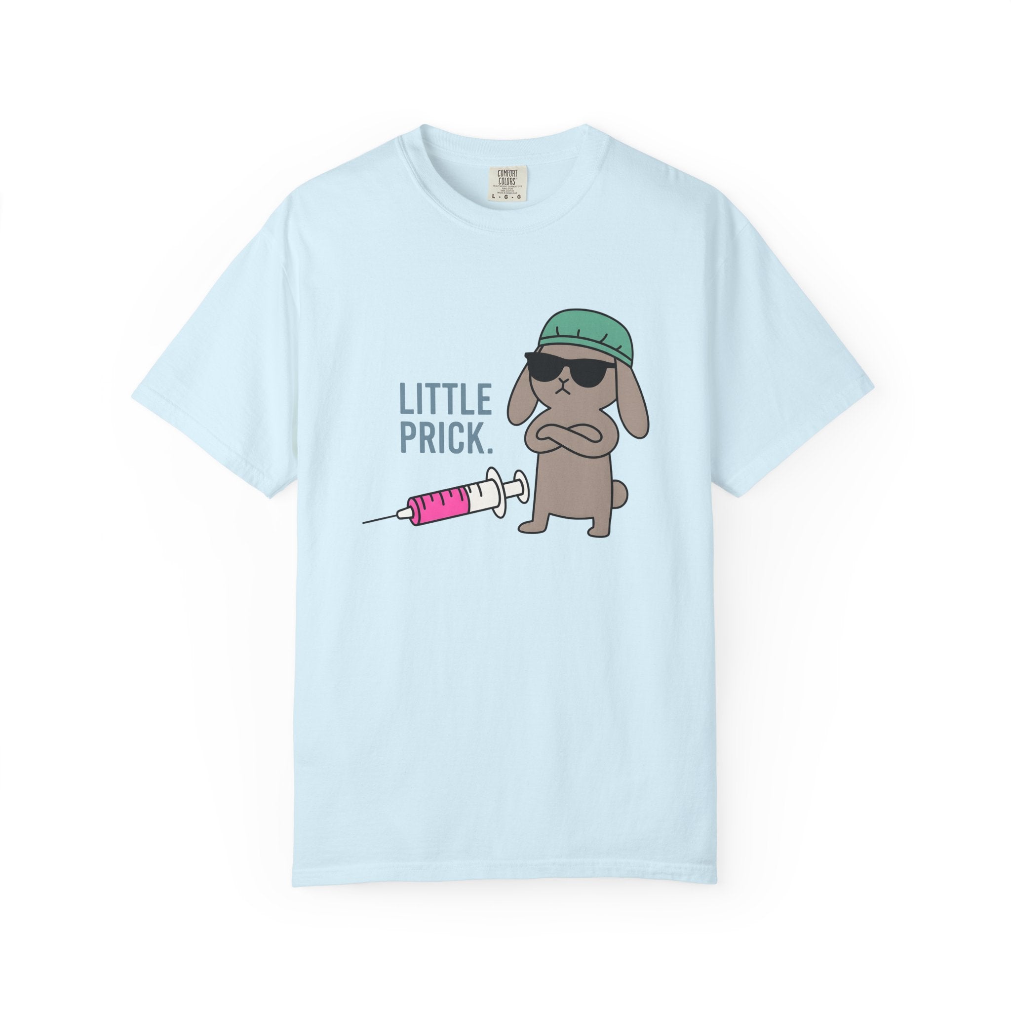 Bunny Syringe Shirt Nurses Animal Gift Women Cartoon Tee Syringe T-Shirt Nurse Enthusiast Toon Tshirt Creature Graphic Minimalist Sunglasses