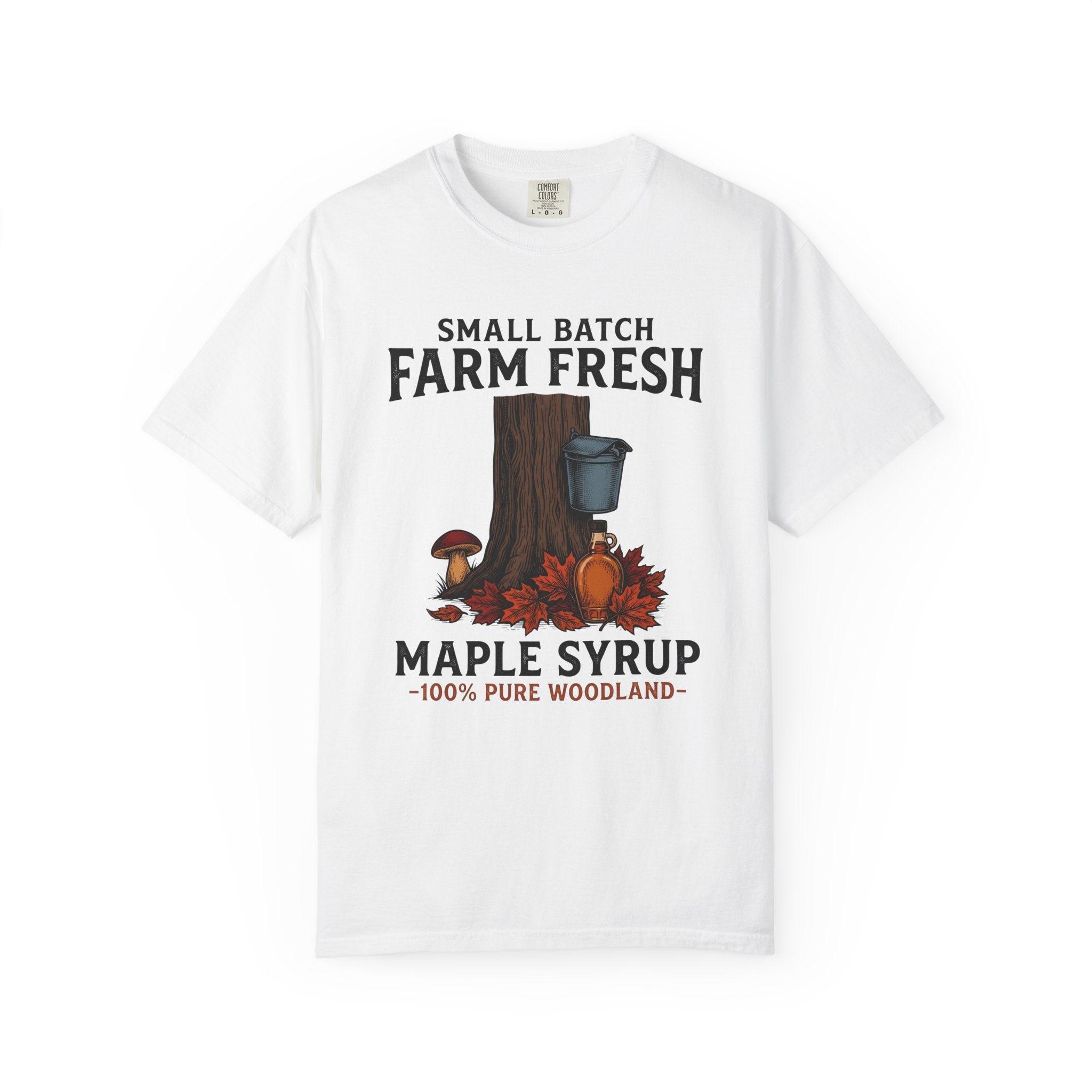Maple Tree Shirt Autumn Kitchen Gift Women Sketch Tee Sapling T-Shirt Fall Fan Drawing Design Cartoon Maple Leaves Tshirt