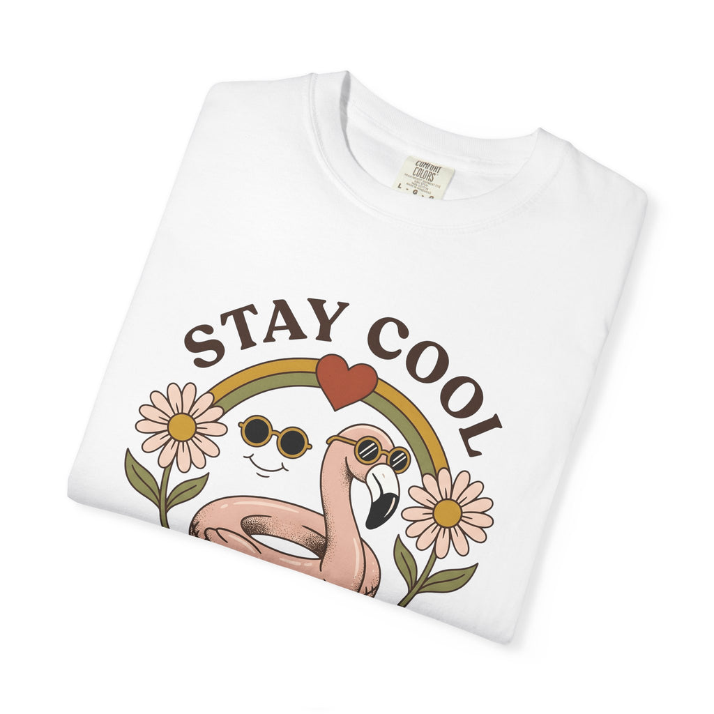 Flamingo Pool Float Shirt Sports Beach Gift Women Nostalgic Tee Inflatable T-Shirt Athlete Fan Coastal Graphic Tshirt Classic Sunflower