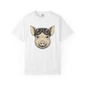 Pig Glasses Shirt Easter Pets Gift Women Cartoon Tee Swine T-Shirt Easter Fan Pig Tshirt Animal Graphic Line Art Flyer Tshirt