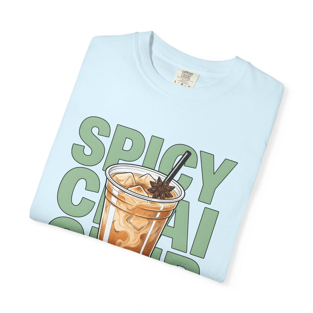 Chilled Chai Latte Shirt Drinks Food Gift Women Doodle Tee Chai T-Shirt Beverage Fan Masala Graphic Comic Star Anise Pod Tshirt