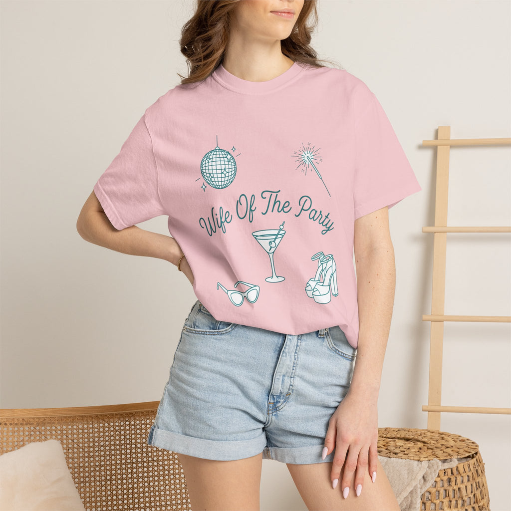 Beverage Glass Shirt Party Reception Gift Women Cartoon Tee Glassware T-Shirt Partygoer Fan Tumbler Tshirt Wedding Graphic Doodle Party Ball