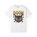 Owl Face Shirt Halloween Wildlife Gift Women Creepy Tee Owl T-Shirt Horror Fan Spooky Tshirt Wildlife Graphic Retro Foliage Tshirt