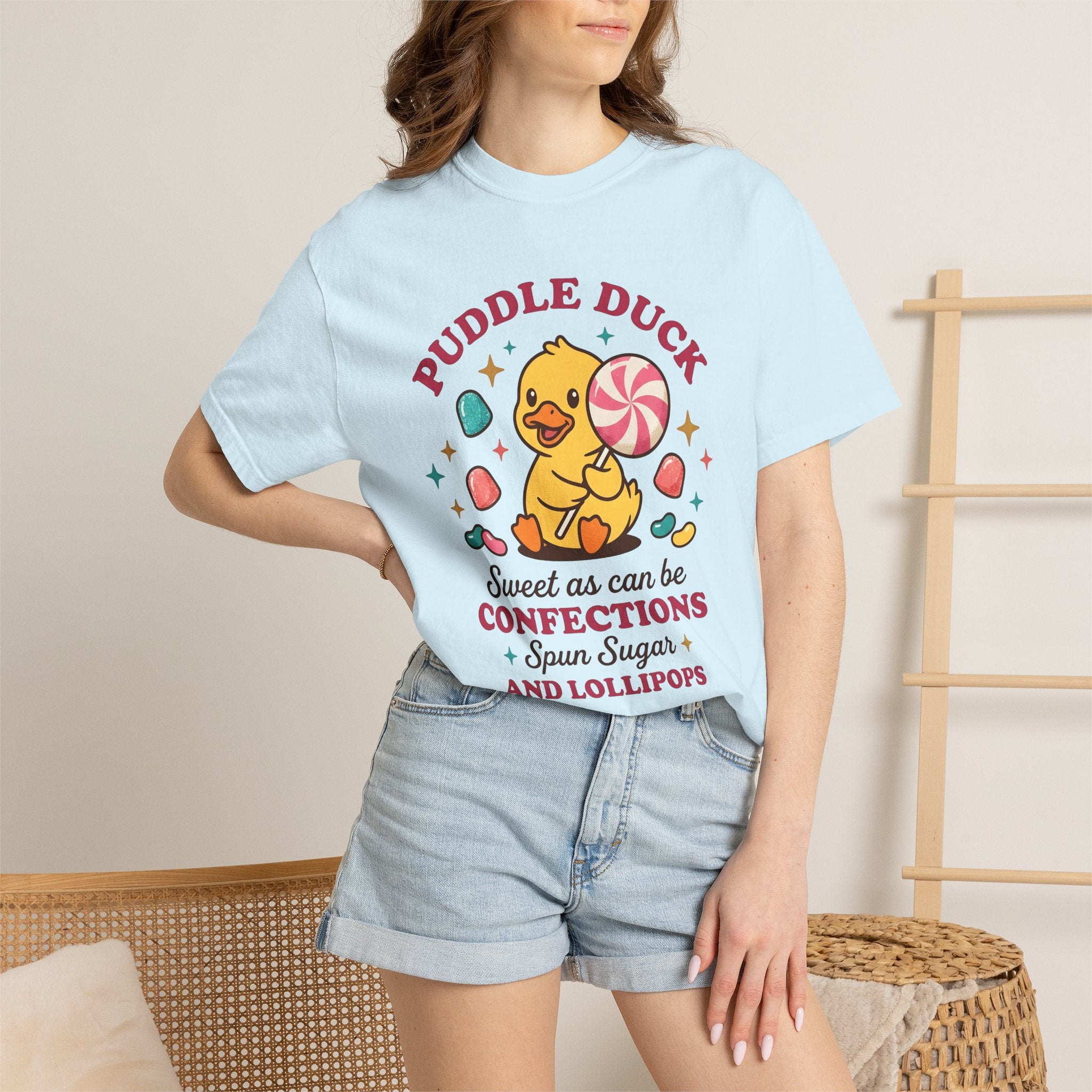 Duck Candy Shirt Easter Animal Gift Women Kawaii Tee Candy T-Shirt Easter Fan Cute Tshirt Creature Graphic Cartoon Jellybeans Tshirt