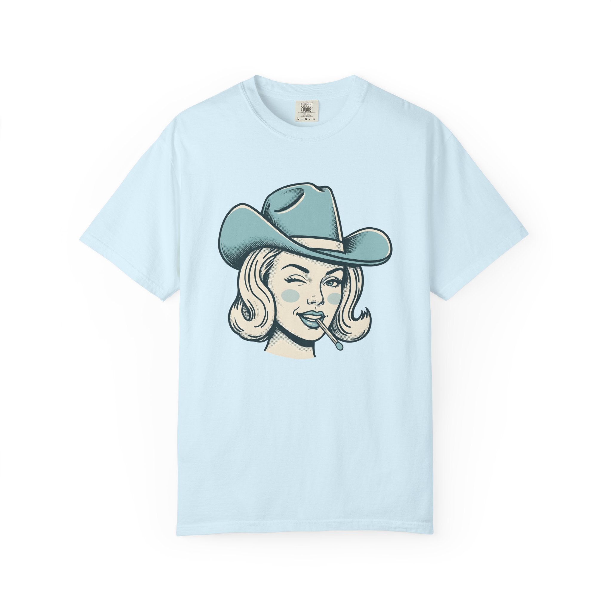 Cowgirl Face Shirt Cowgirl Cowboy Gift Women Illustration Tee Rodeo Queen T-Shirt Cowgirl Fan Western Tshirt Cowboy Graphic Line Art Cowboy