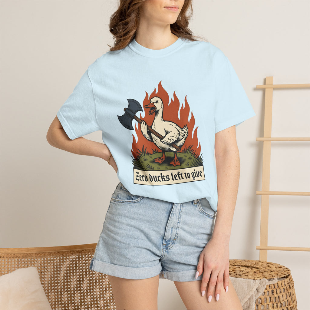 Waterfowl Axe Shirt Funny Critter Gift Women Classic Tee Hatchet T-Shirt Humor Fan Vintage Tshirt Animal Graphic Heavy Blaze Tshirt