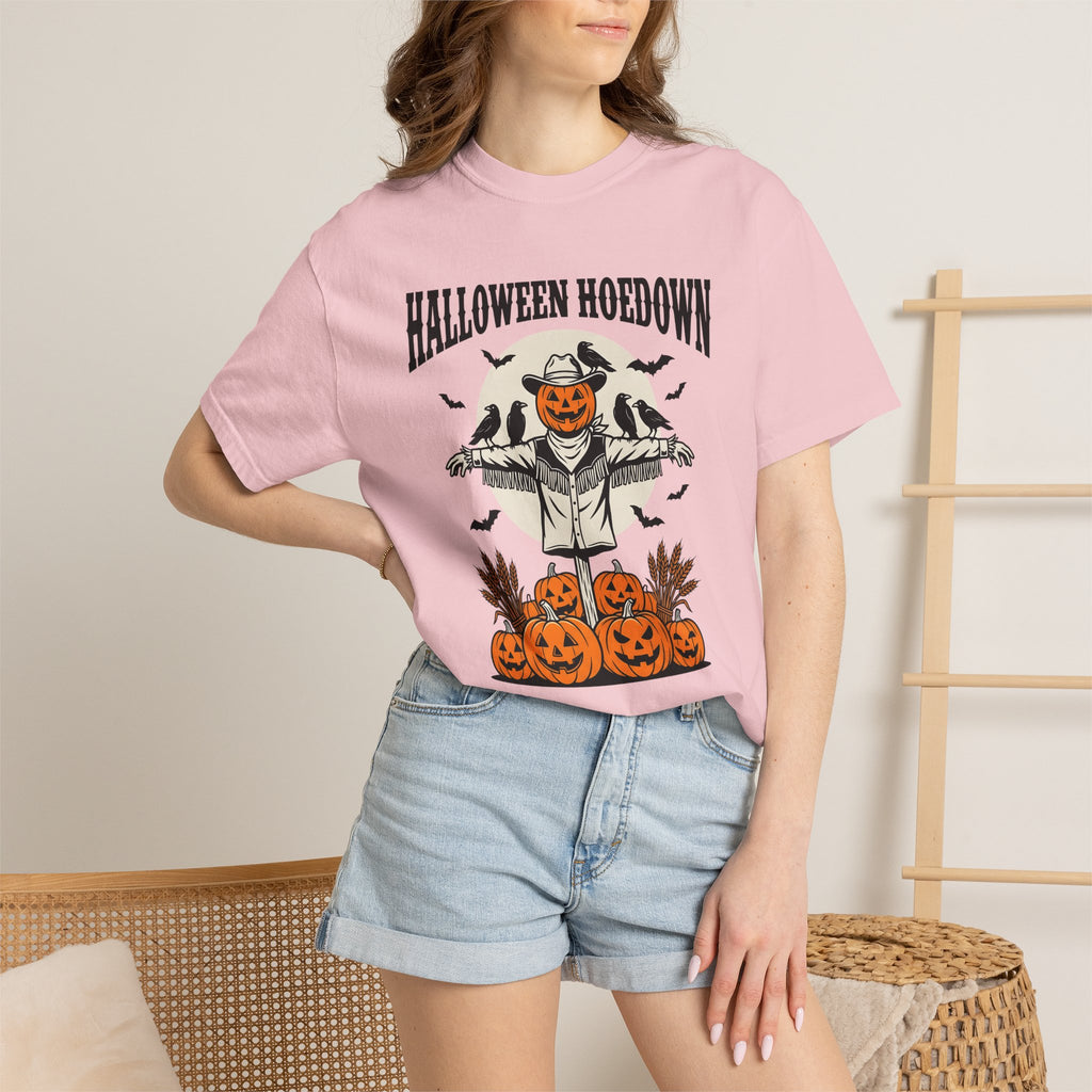 Harvest Scarecrow Shirt Halloween Cowboy Gift Women Antique Tee Scarecrows T-Shirt Halloween Fan Vintage Tshirt Rodeo Graphic Classic Flying