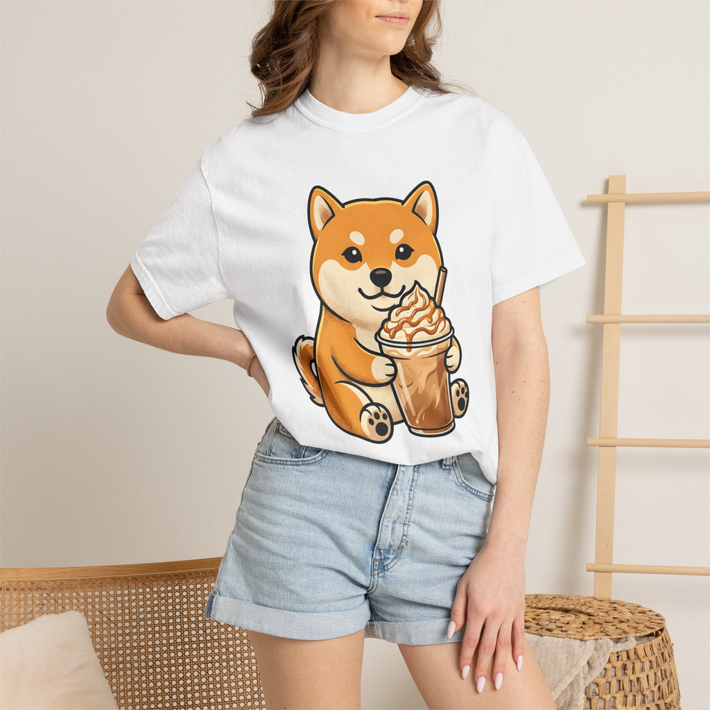 Shiba Inu Espresso Shirt Coffee Pet Gift Women Anime Tee Shiba T-Shirt Coffee Fan Manga Tshirt Dog Graphic Doodle Caramel Brew Tshirt