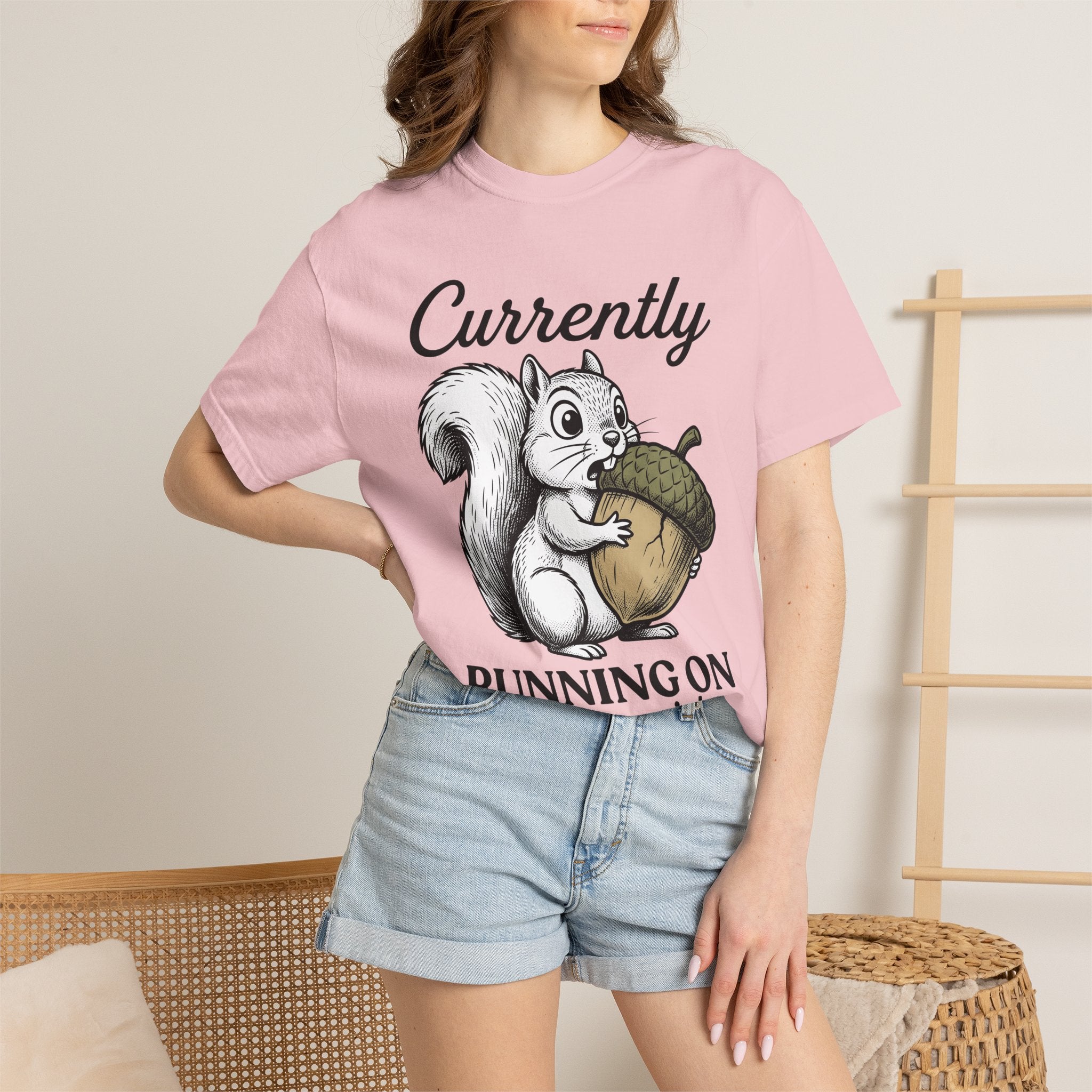 Chipmunk Acorn Shirt Funny Critter Gift Women Doodle Tee Squirrel T-Shirt Humor Fan Cartoon Tshirt Woodland Creature Graphic Tshirt Cartoon