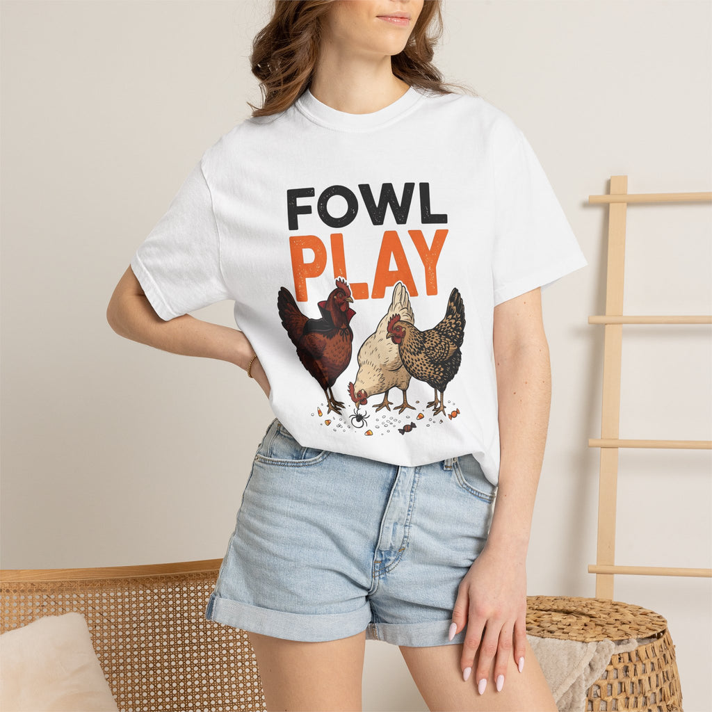 Poultry Trio Shirt Halloween Livestock Gift Women Caricature Tee Chickens T-Shirt Horror Fan Cartoon Tshirt Farm Graphic Classic Confections