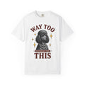Poodle Pet Shirt Dog Apparel Gift Women Rustic Tee Dog T-Shirt Dog Fan Vintage Tshirt Clothing Graphic Ink Drawing Pearl Necklace Tshirt