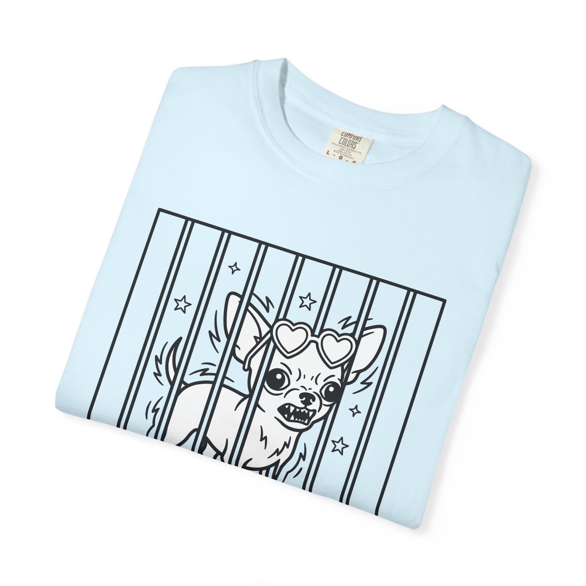 Chihuahua Dog Shirt Funny Pet Gift Women Cartoon Tee Puppy T-Shirt Humor Fan Comic Tshirt Animal Graphic Line Art Heart Sunglasses Tshirt