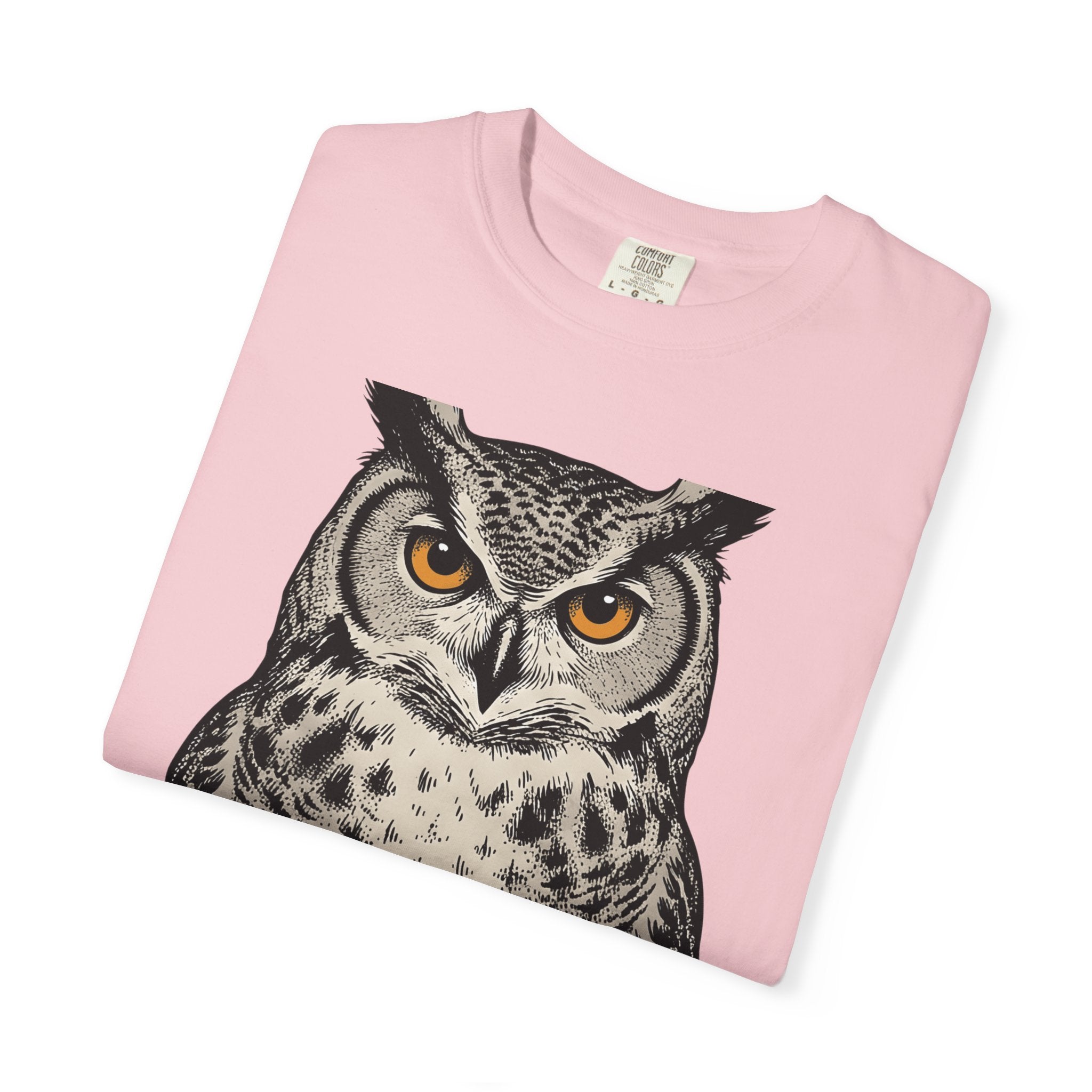 Owl Pocket Watch Shirt Owl Animal Gift Women Vintage Tee Pocket Watch T-Shirt Owl Enthusiast Antique Tshirt Wildlife Graphic Hand Drawn