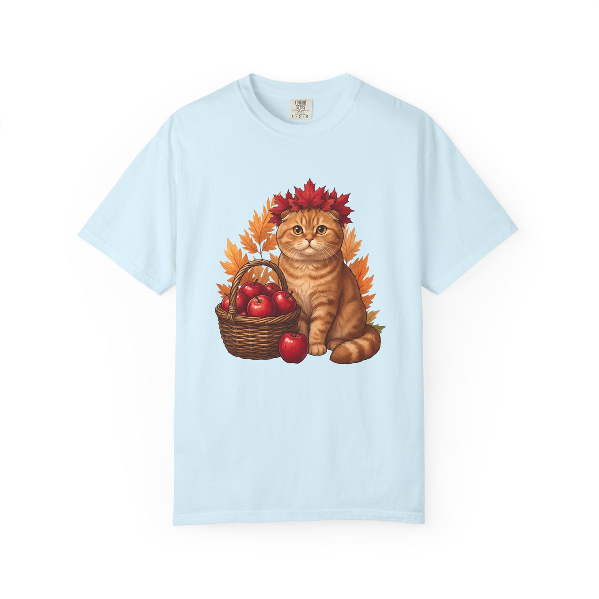 Orange Kitten Shirt Cat Harvest Unisex Gift Cartoon Tee Kitten T-Shirt Cat Fan