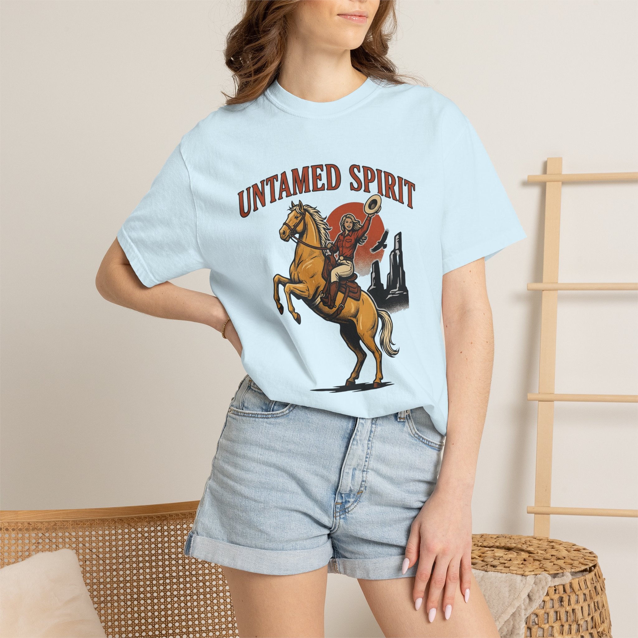 Cowgirl Horse Shirt Cowgirl Ranch Gift Women Vintage Tee Horseman T-Shirt Cowgirl Fan Retro Tshirt Farm Graphic Retro Desert Tshirt