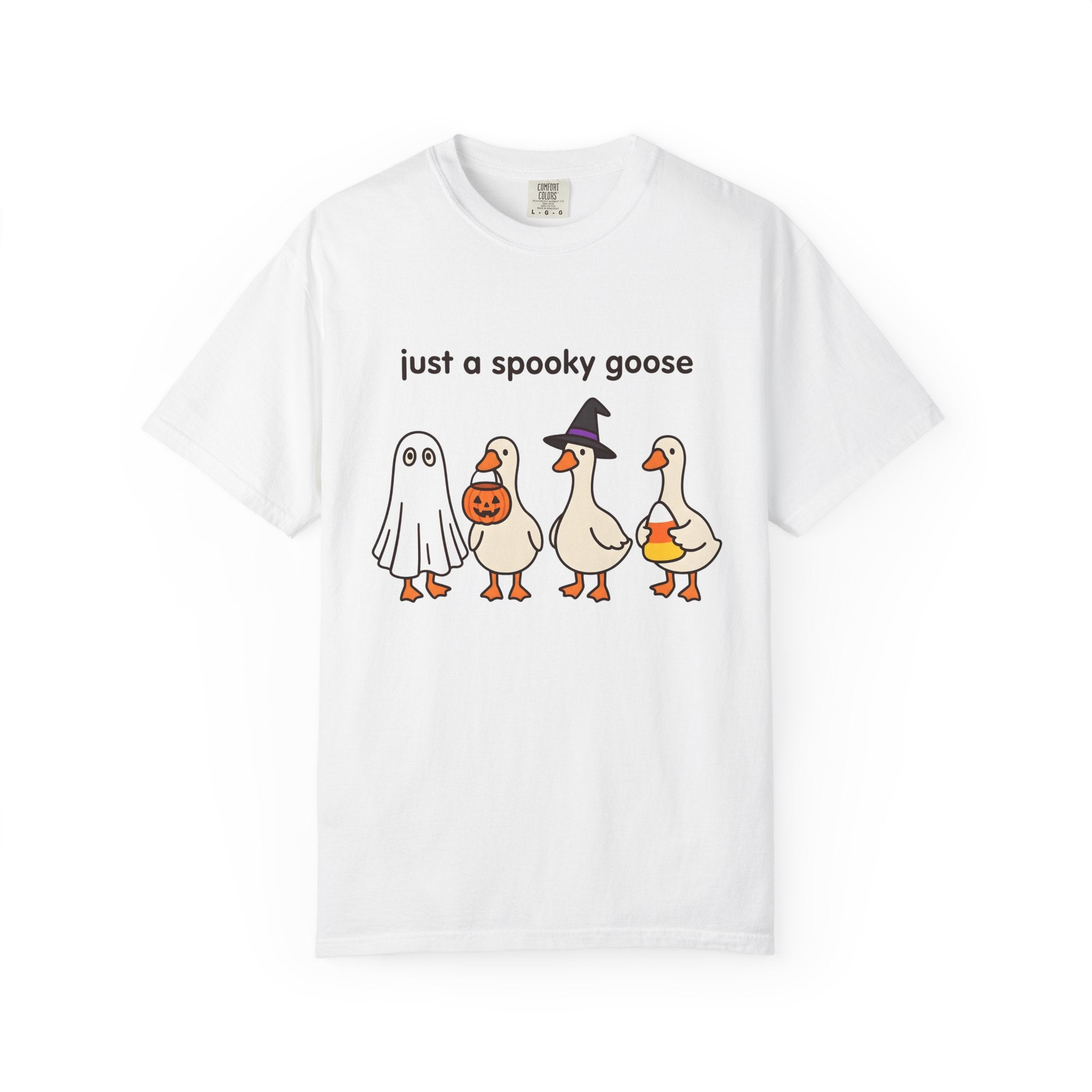 Geese Pack Shirt Halloween Creatures Gift Women Cartoonish Tee Flock T-Shirt Horror Fan Spooky Tshirt Beast Graphic Basic Trick-Or-Treat