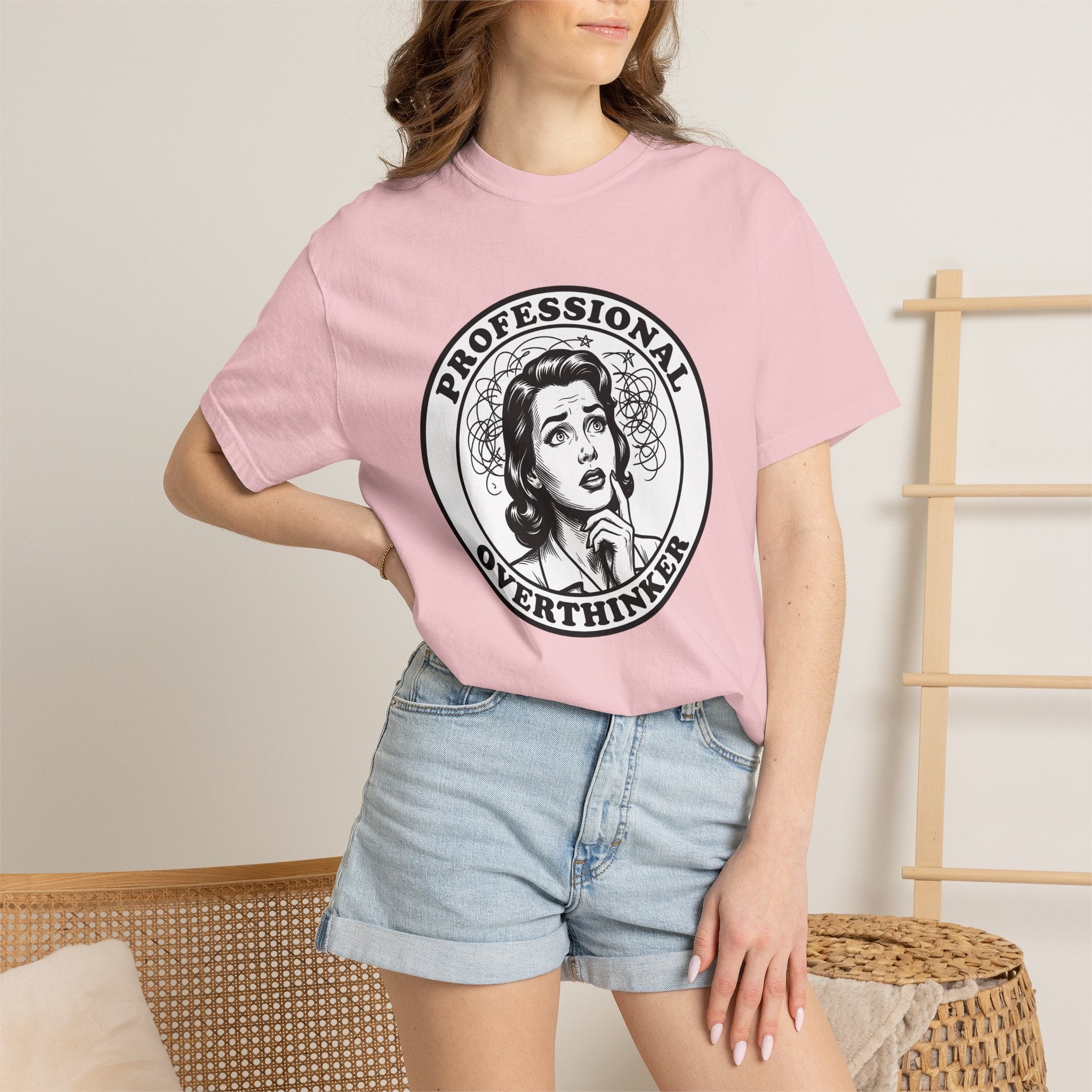 Old Woman Face Shirt Funny Witty Gift Women Line Art Tee Granny T-Shirt Humor Fan Tattoo Tshirt Sarcastic Graphic Distressed Swirl Design