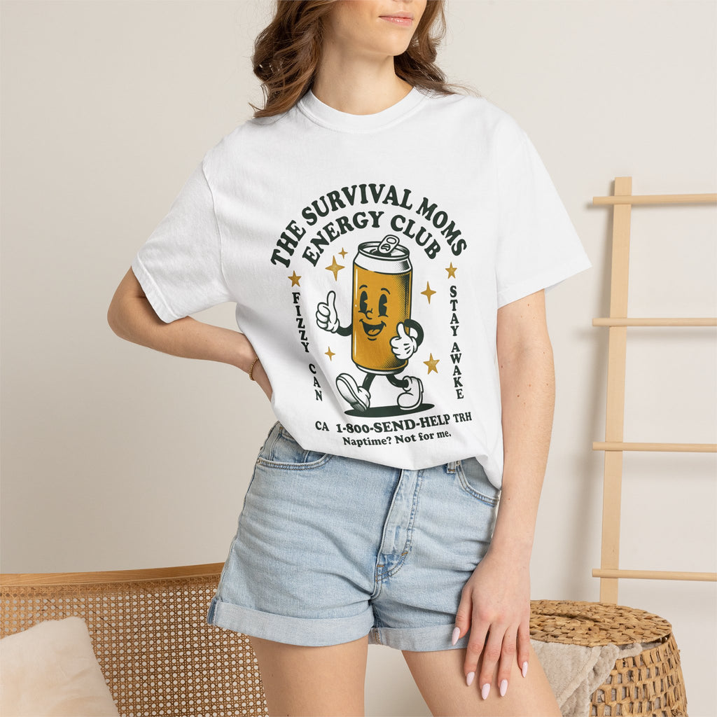 Energy Drink Shirt Moms Jokes Gift Women Comic Tee Energy Drink T-Shirt Mom Fan Energy Tshirt Humor Graphic Vintage Sparkles Tshirt