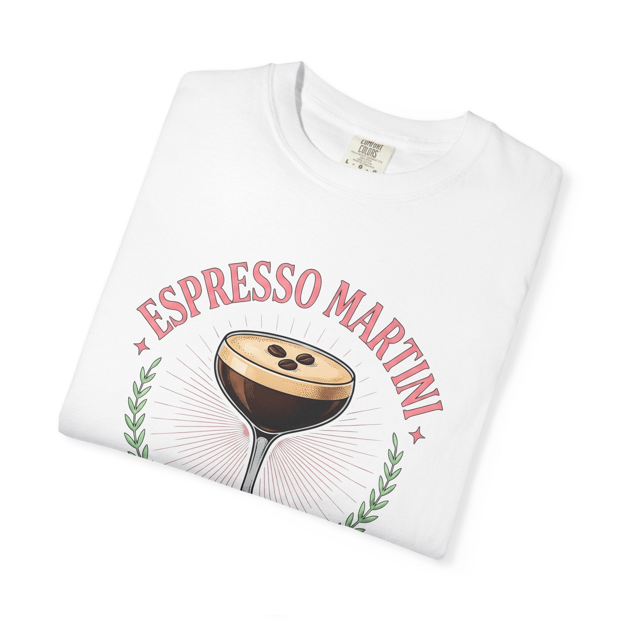 Espresso Martini Shirt Drinks Cocktail Gift Women Vintage Tee Martini T-Shirt Beverage Fan Retro Tshirt Mixed Drink Graphic Hand Drawn