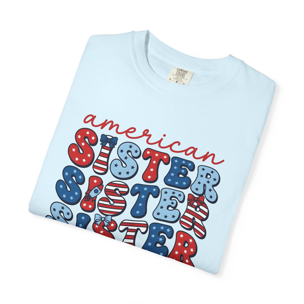 American Stars Stripes Shirt 4th Of July Relatives Gift Women Modern Graphic Tee American Flag T-Shirt Independence Day Fan Patriotic Tshirt