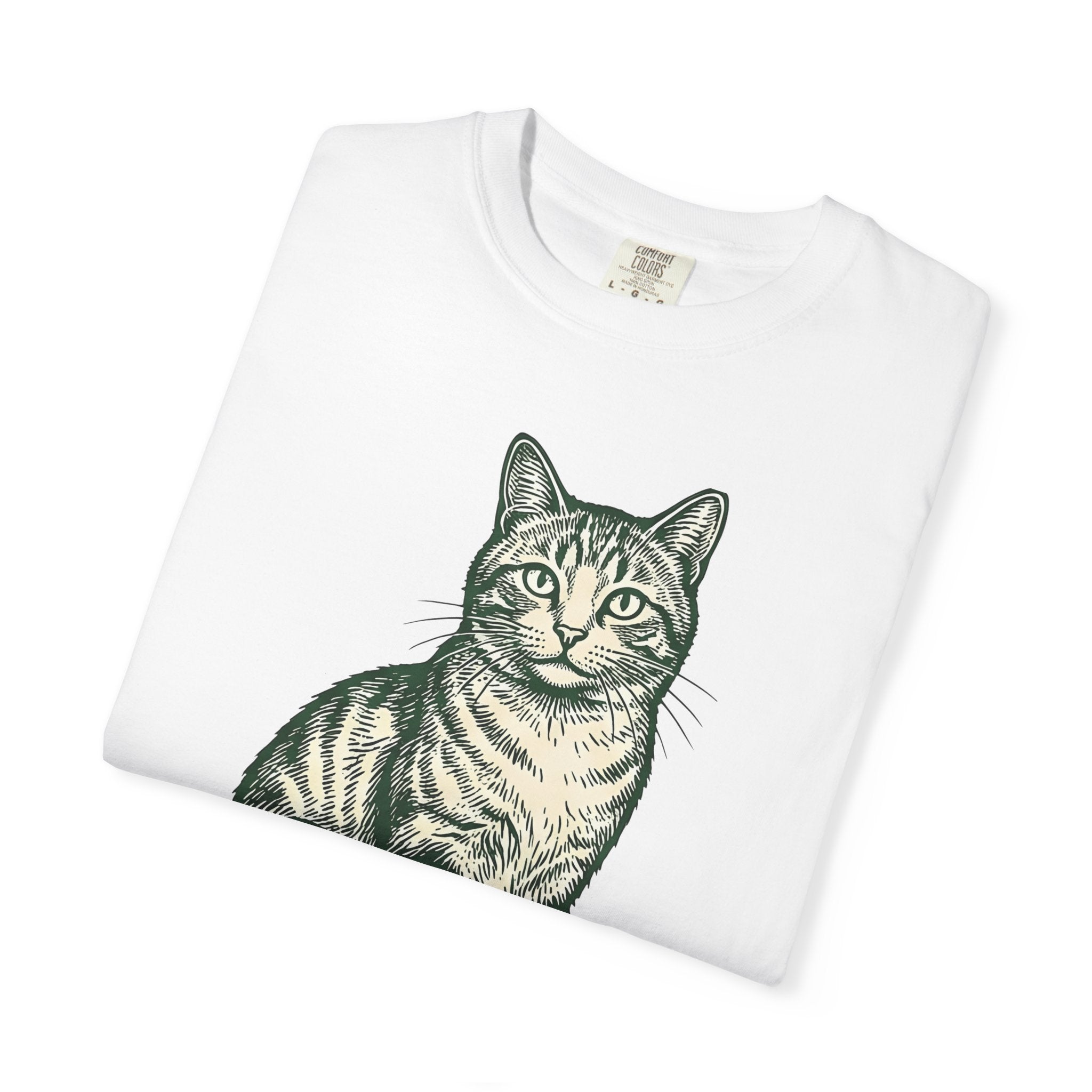 Orange Cat Shirt Cat Wildlife Gift Women Retro Tee Kitty T-Shirt Cat Fan Vintage Tshirt Wildlife Graphic Doodle Tiger Stripes Tshirt