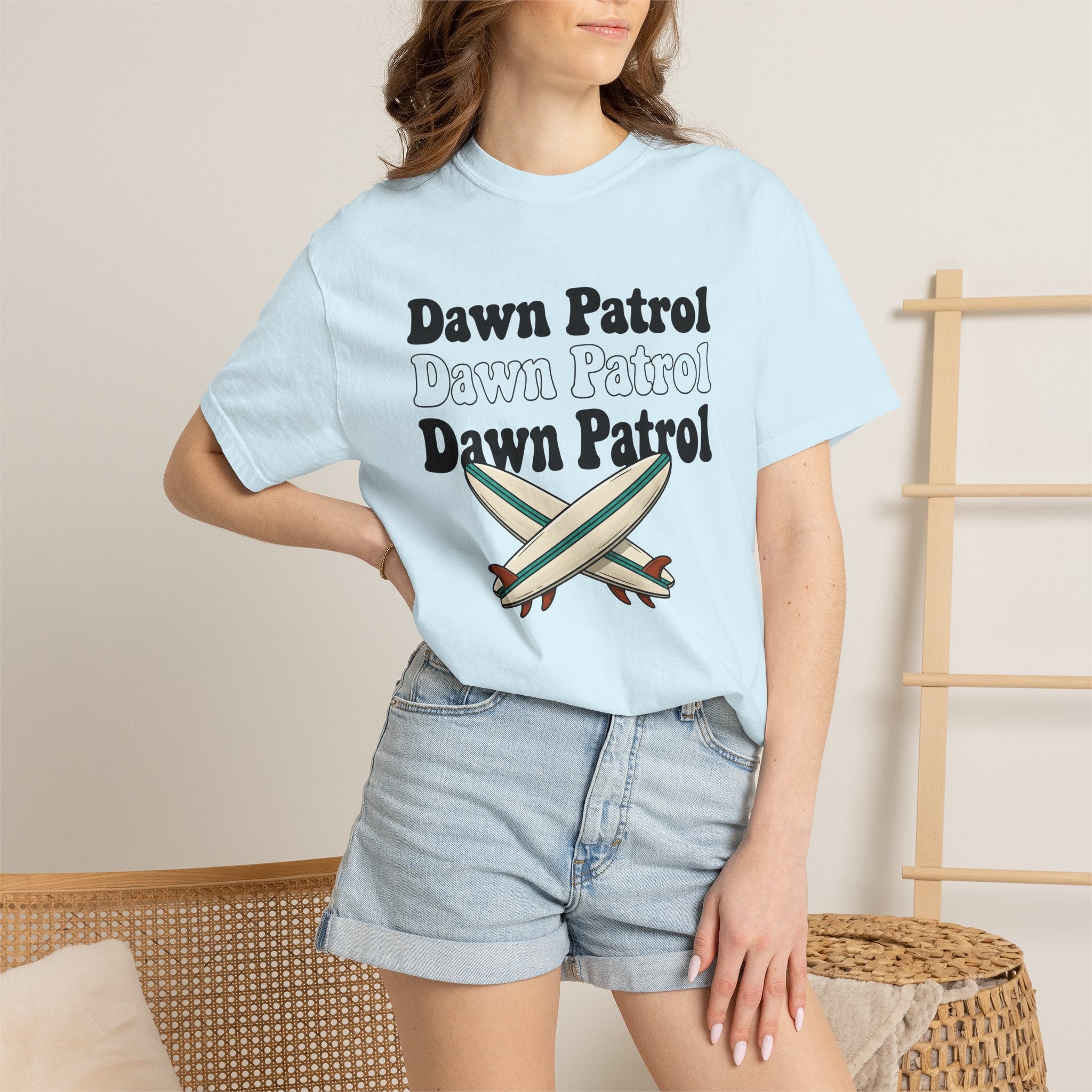 Surfboards Shirt Surfing Coast Gift Women Cartoon Tee Shortboards T-Shirt Surfer Fan Surfboard Graphics Illustration Doodle Stripes Tshirt