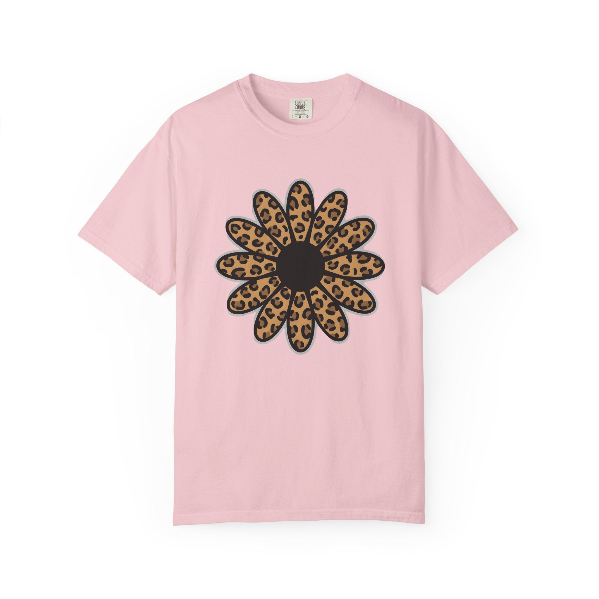 Cheetah Flower Shirt Auntie Blossom Gift Women Hippie Tee Leopard T-Shirt Aunt Fan Bohemian Tshirt Floral Graphic Vintage Wild Pattern