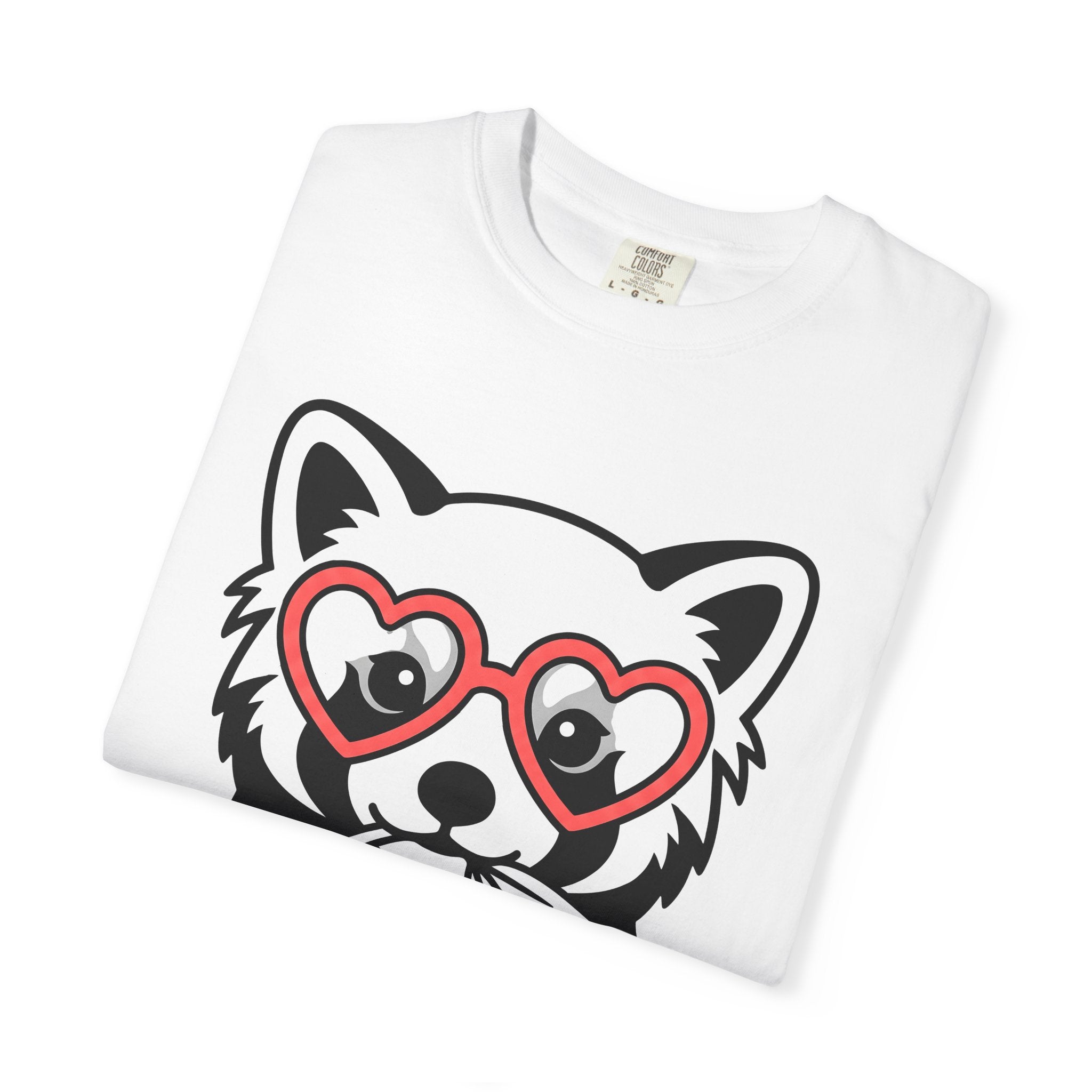 Red Panda Shirt Valentine Animal Gift Women Cartoon Tee Panda T-Shirt Cupid Fan Cute Tshirt Creature Graphic Minimalist Heart Glasses Tshirt