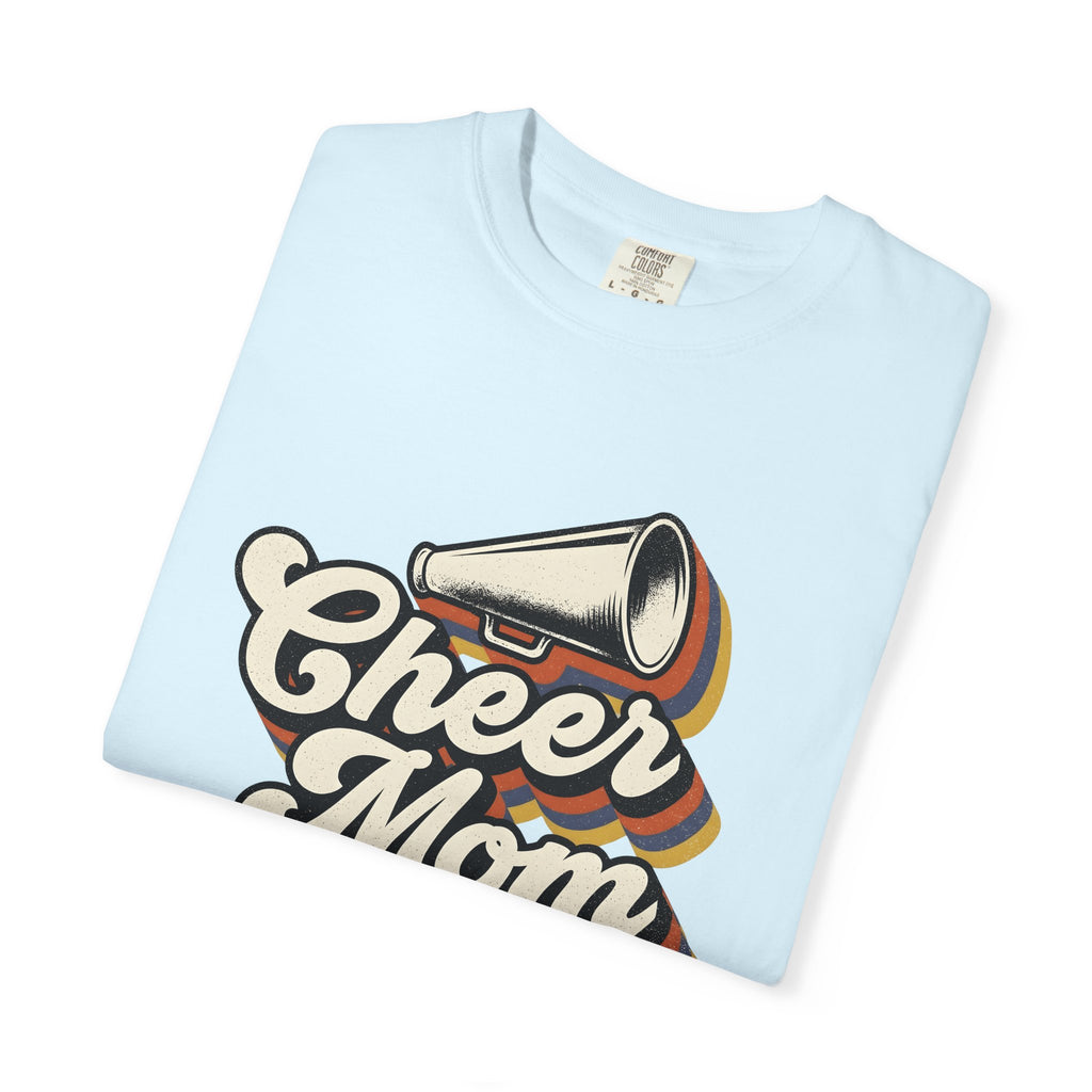 Megaphone Graphic Shirt Cheer Mom Sports Gift Women Retro Tee Loudspeaker T-Shirt Cheerleader Fan Vintage Graphic Tshirt Vintage Shadow