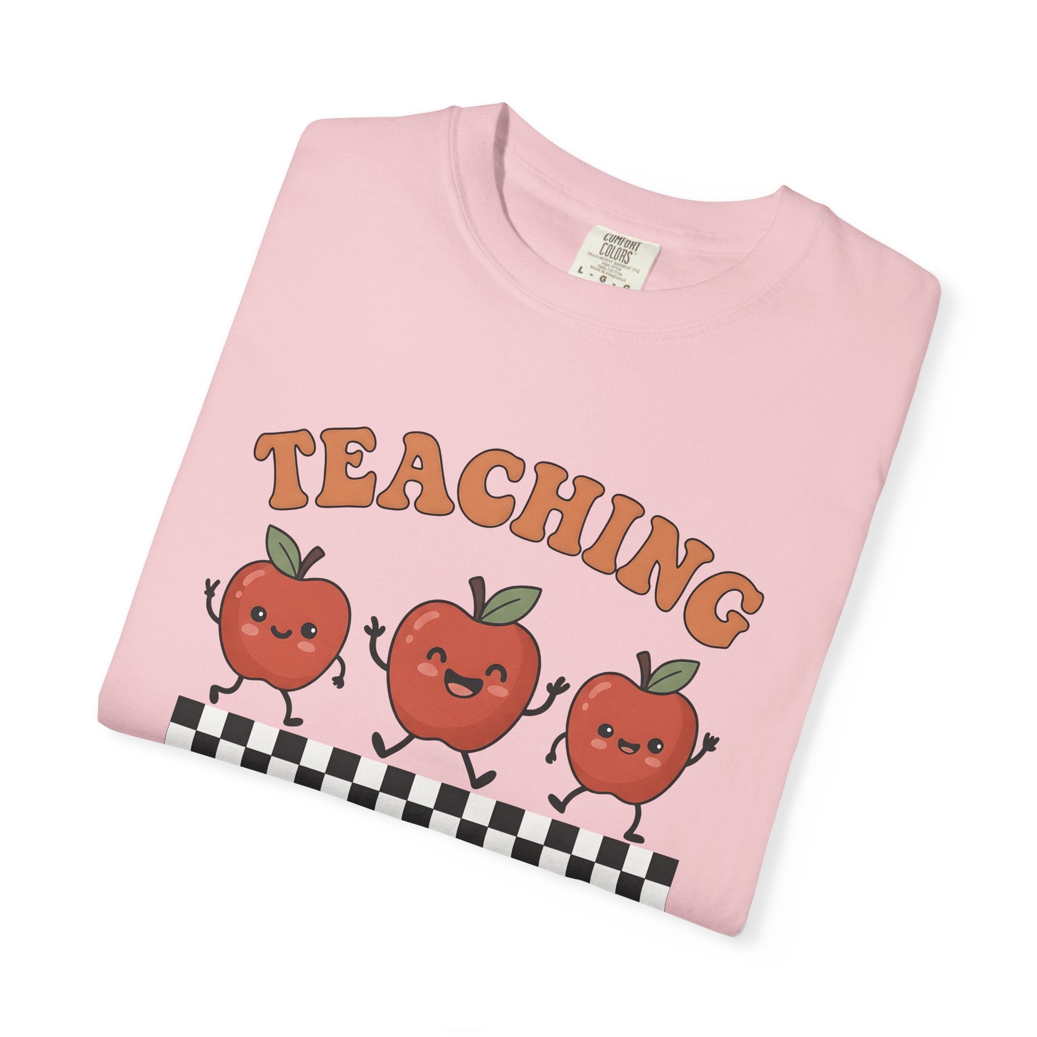 Cheerful Apples Shirt Teacher Thanks Gift Women Sweet Tee Apples T-Shirt Educator Enthusiast Cute Tshirt Appreciation Graphic Old School