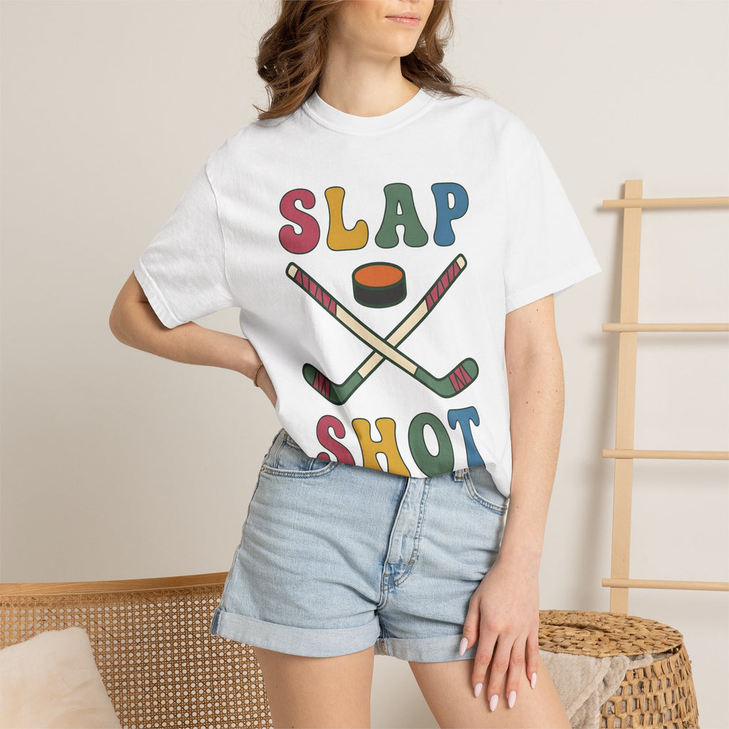 Hockey Sticks Shirt Sports League Gift Women Hand Drawn Tee Hockey Staves T-Shirt Athlete Fan Hockey Stick Graphic Tshirt Line Art Puck Ball
