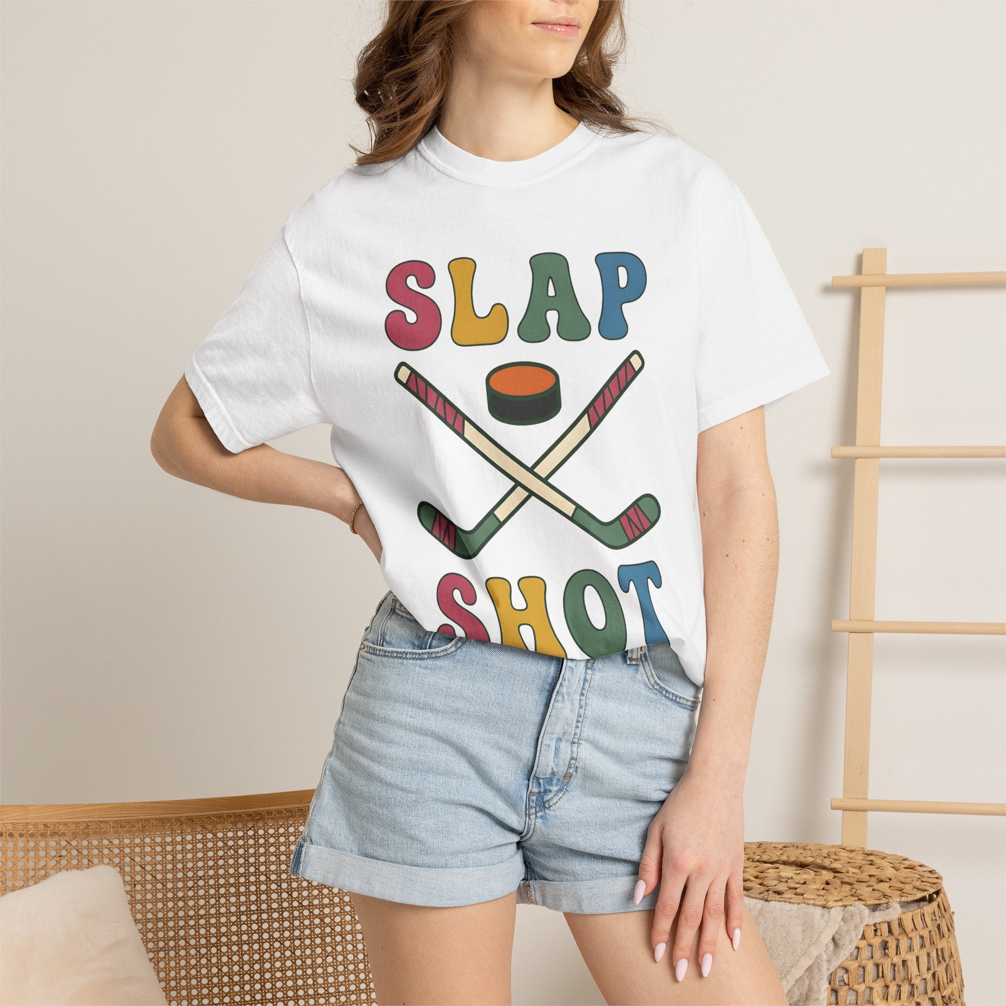 Hockey Sticks Shirt Sports League Gift Women Hand Drawn Tee Hockey Staves T-Shirt Athlete Fan Hockey Stick Graphic Tshirt Line Art Puck Ball