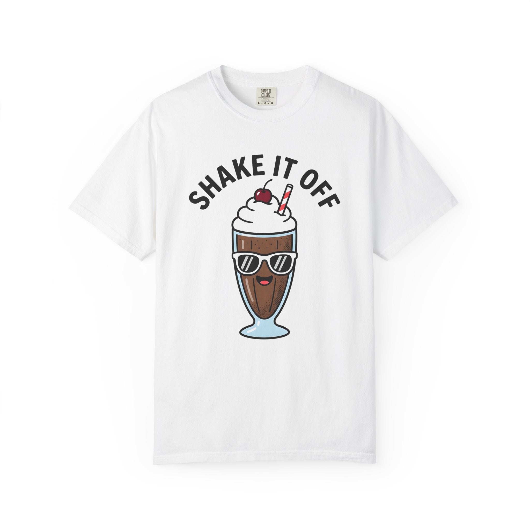 Milkshake Clipart Shirt Desserts Warm Weather Gift Women Kawaii Tee Milkshake T-Shirt Dessert Fan Cartoon Tshirt Summer Graphic Pop Art Red