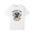 Bald Eagle Shirt Moms Kinship Gift Women Cartoon Tee Eagle T-Shirt Mom Fan Eagle Tshirt Bonding Graphic Minimalist Lightning Bolt Tshirt