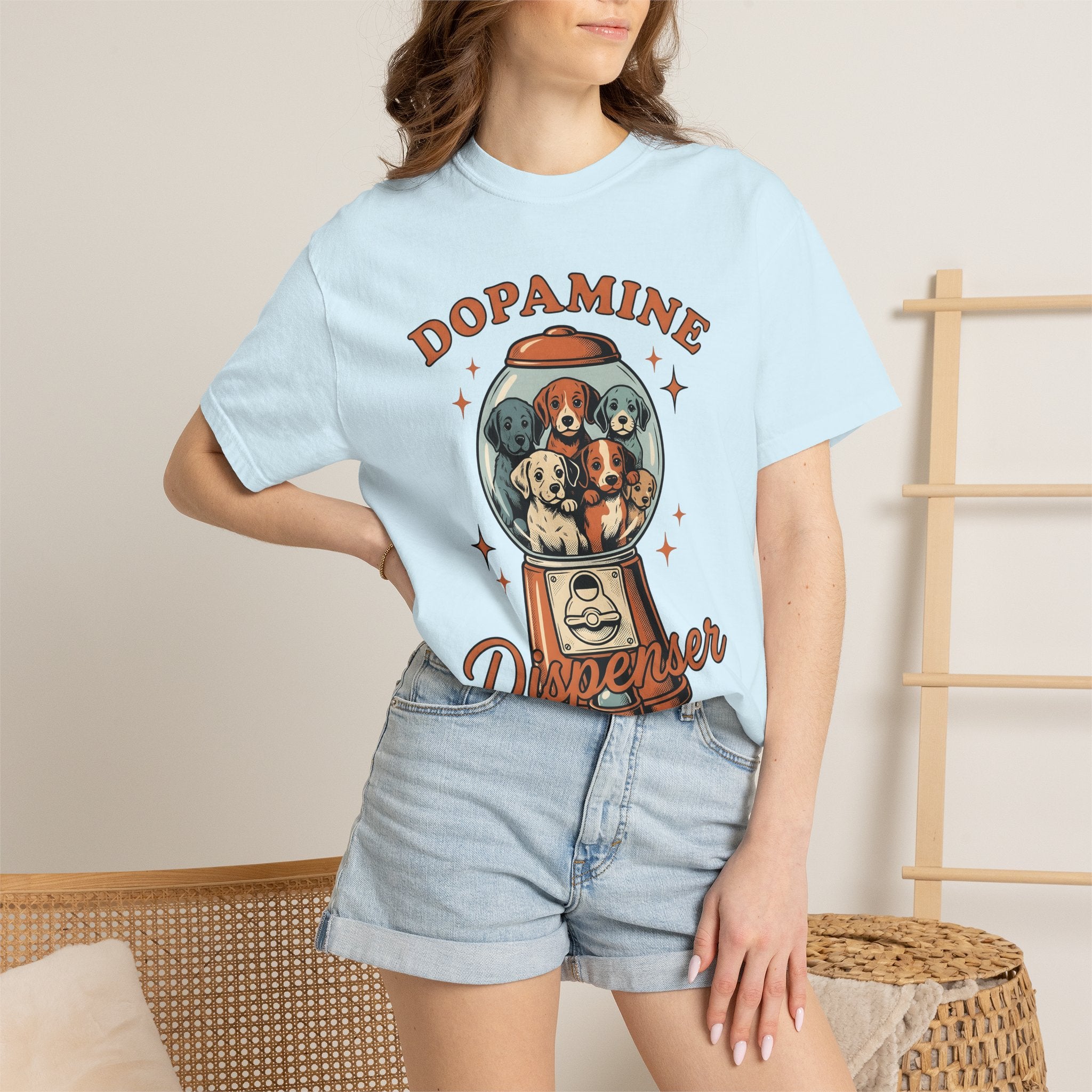 Puppy Candy Dispenser Shirt Dog Jokes Gift Women Antique Tee Candy Machine T-Shirt Dog Fan Treat Dispenser Tshirt Pun Graphic Classic