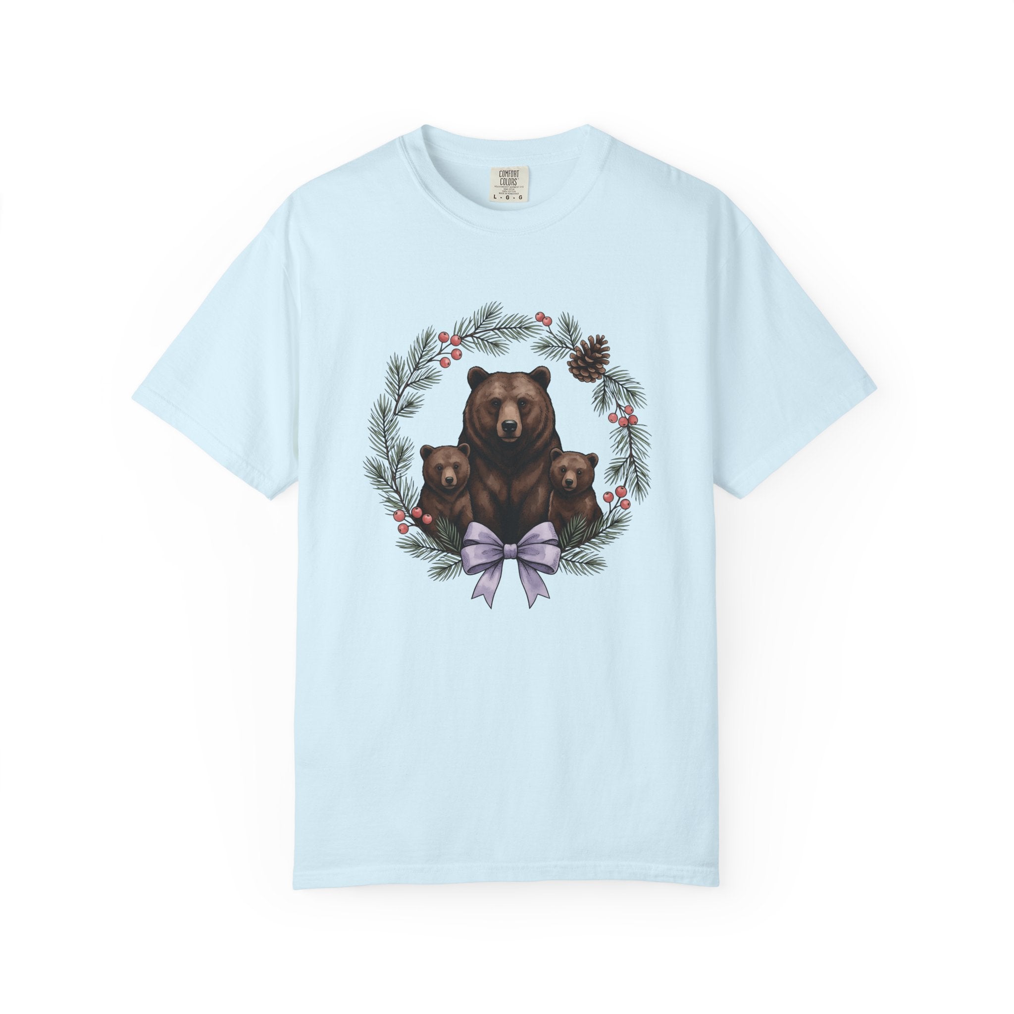 Bear Clan Shirt Christmas Fauna Gift Women Cartoon Tee Ursine T-Shirt Xmas Fan Toon Tshirt Wildlife Graphic Antique Ring Tshirt