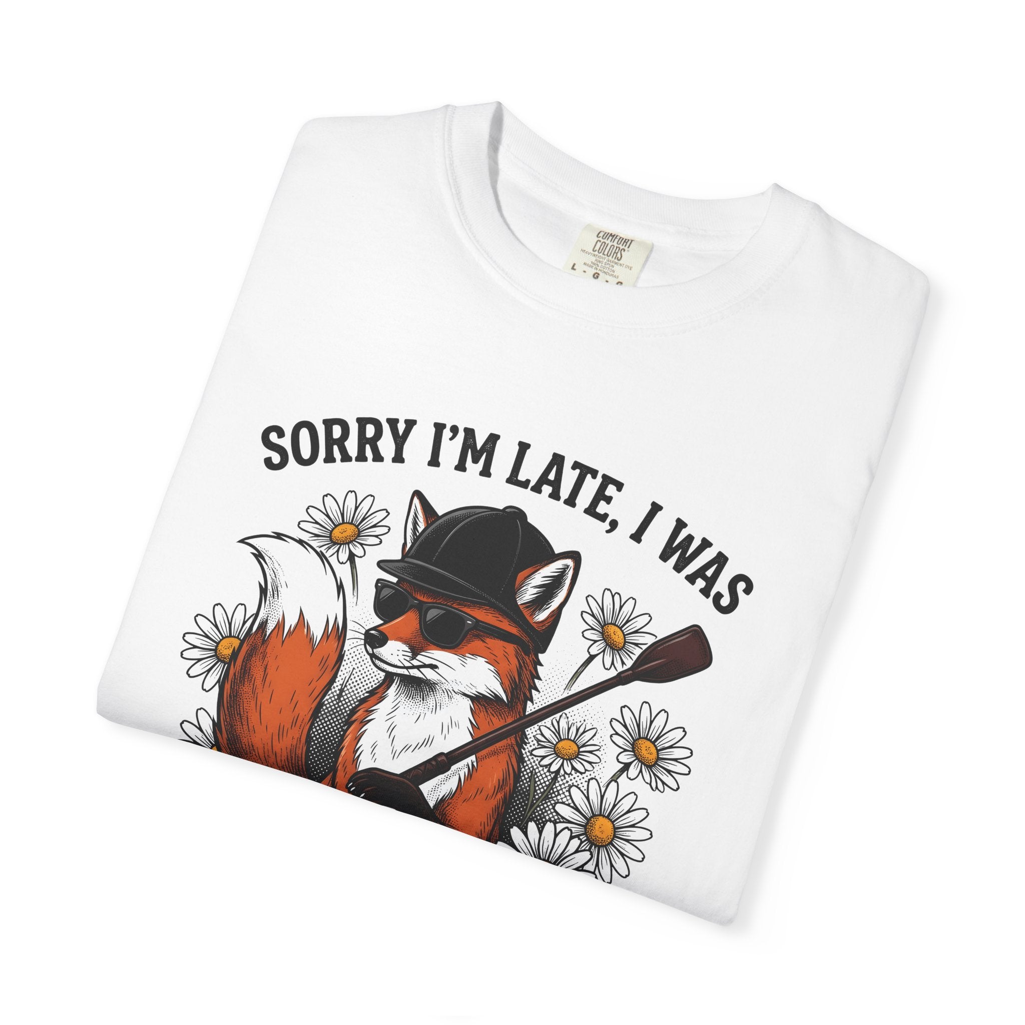 Fox Pony Shirt Equestrian Nature Gift Women Line Art Tee Pony T-Shirt Horseback Fan Drawing Graphic Sketch Blossoms Tshirt