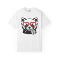 Red Panda Shirt Valentine Animal Gift Women Cartoon Tee Panda T-Shirt Cupid Fan Cute Tshirt Creature Graphic Minimalist Heart Glasses Tshirt