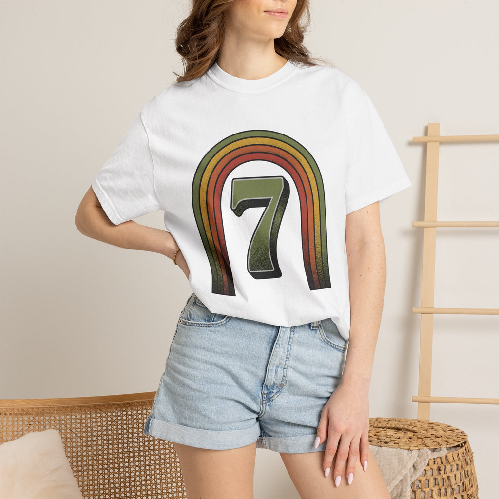 Classic Rainbow Shirt St. Patrick's Day Symbol Gift Women Hand Drawn Tee Rainbow T-Shirt Shamrock Fan Illustrated Tshirt Icon Graphic Sketch