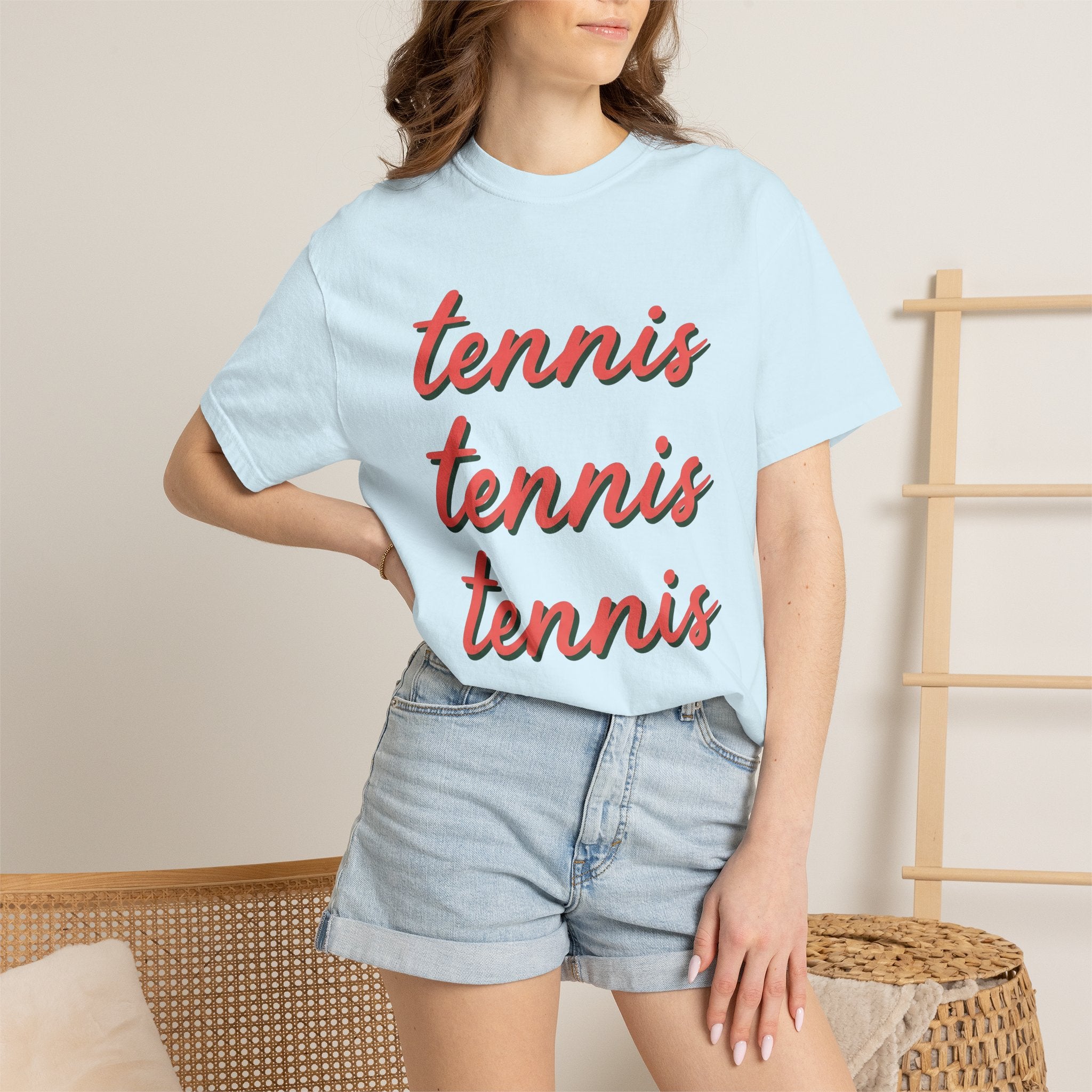Tennis Font Shirt Tennis Player Gift Women Old School Tee Typography T-Shirt Tennis Fan Vintage Tshirt Athlete Graphic Basic Multi-Layer