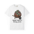 Garden Wheelbarrow Gifts Shirt Christmas Festivity Gift Women Classic Tee Wheelbarrow T-Shirt Holiday Fan Vintage Tshirt Celebration Graphic
