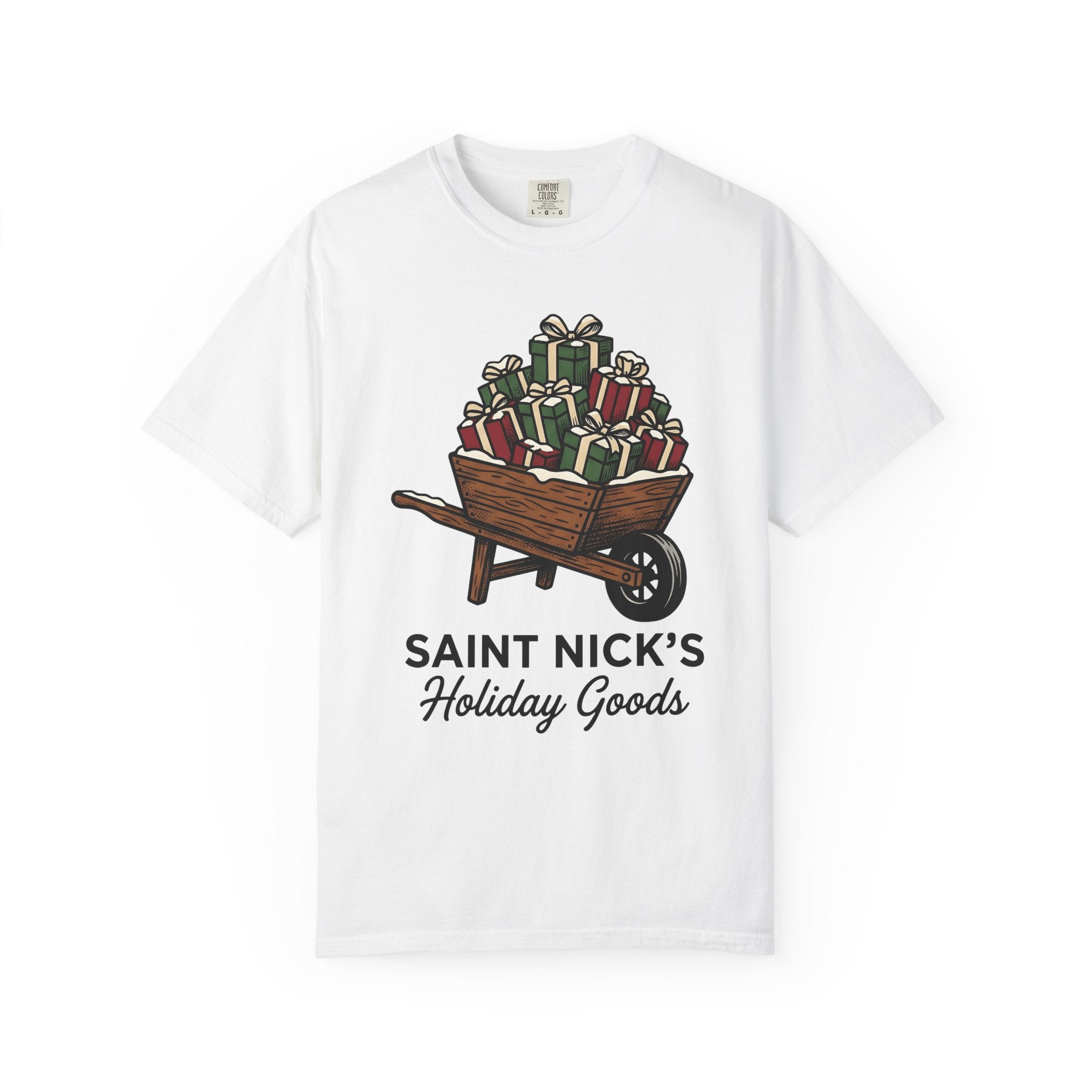 Garden Wheelbarrow Gifts Shirt Christmas Festivity Gift Women Classic Tee Wheelbarrow T-Shirt Holiday Fan Vintage Tshirt Celebration Graphic